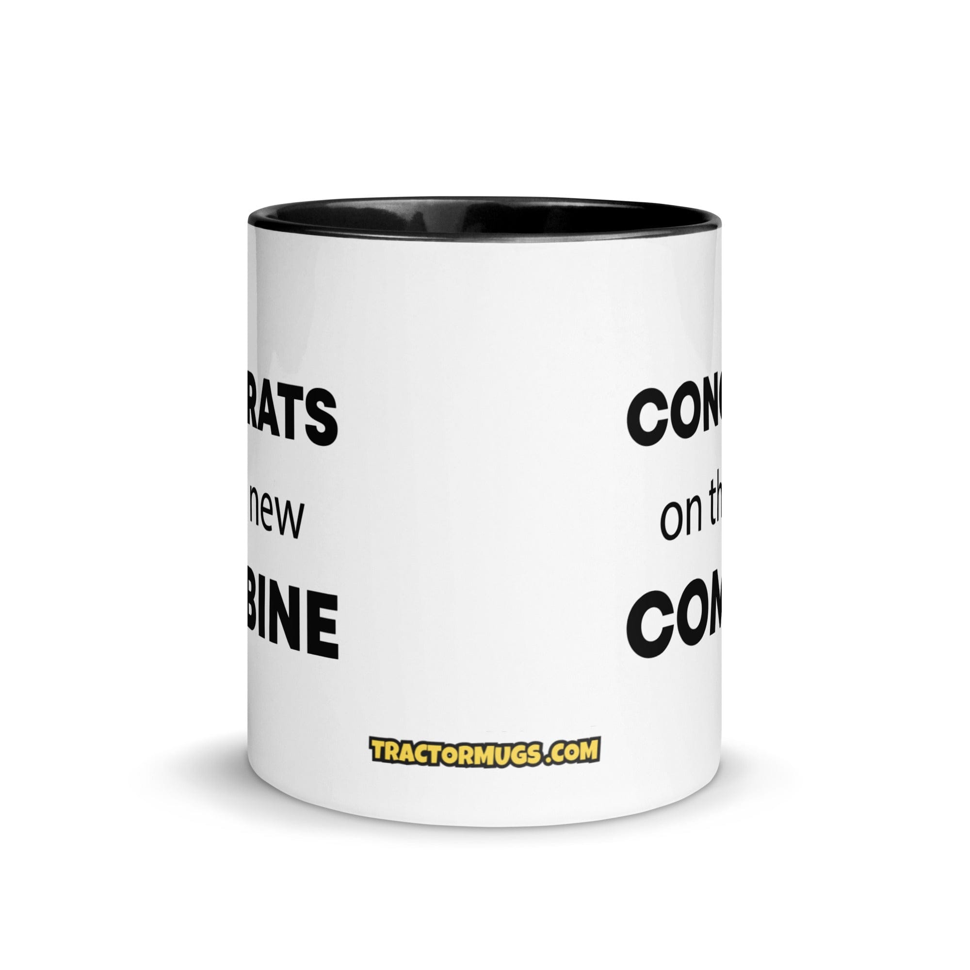 The Tractor Mugs Store Congrats On The New Combine | Mug with Color Inside Quality Farmers Merch