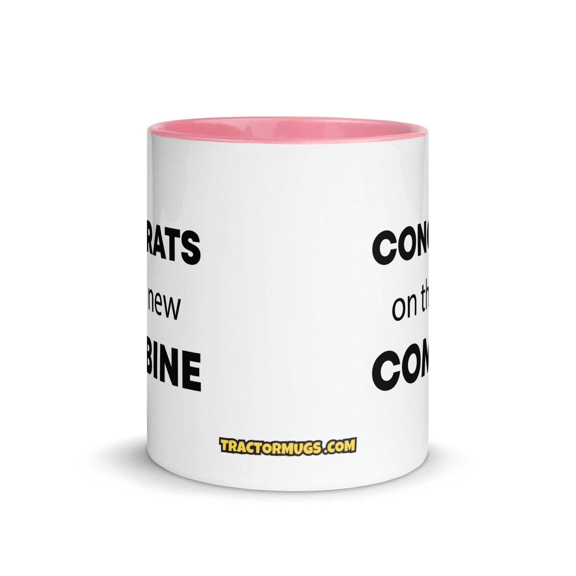 The Tractor Mugs Store Congrats On The New Combine | Mug with Color Inside Quality Farmers Merch