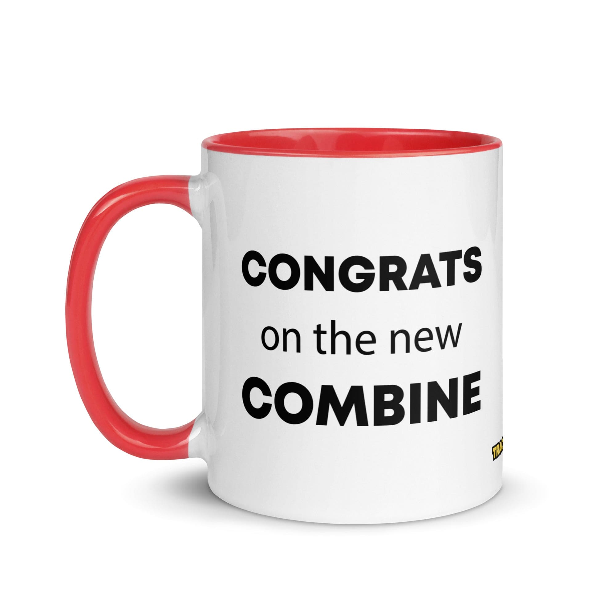The Tractor Mugs Store Congrats On The New Combine | Mug with Color Inside Quality Farmers Merch
