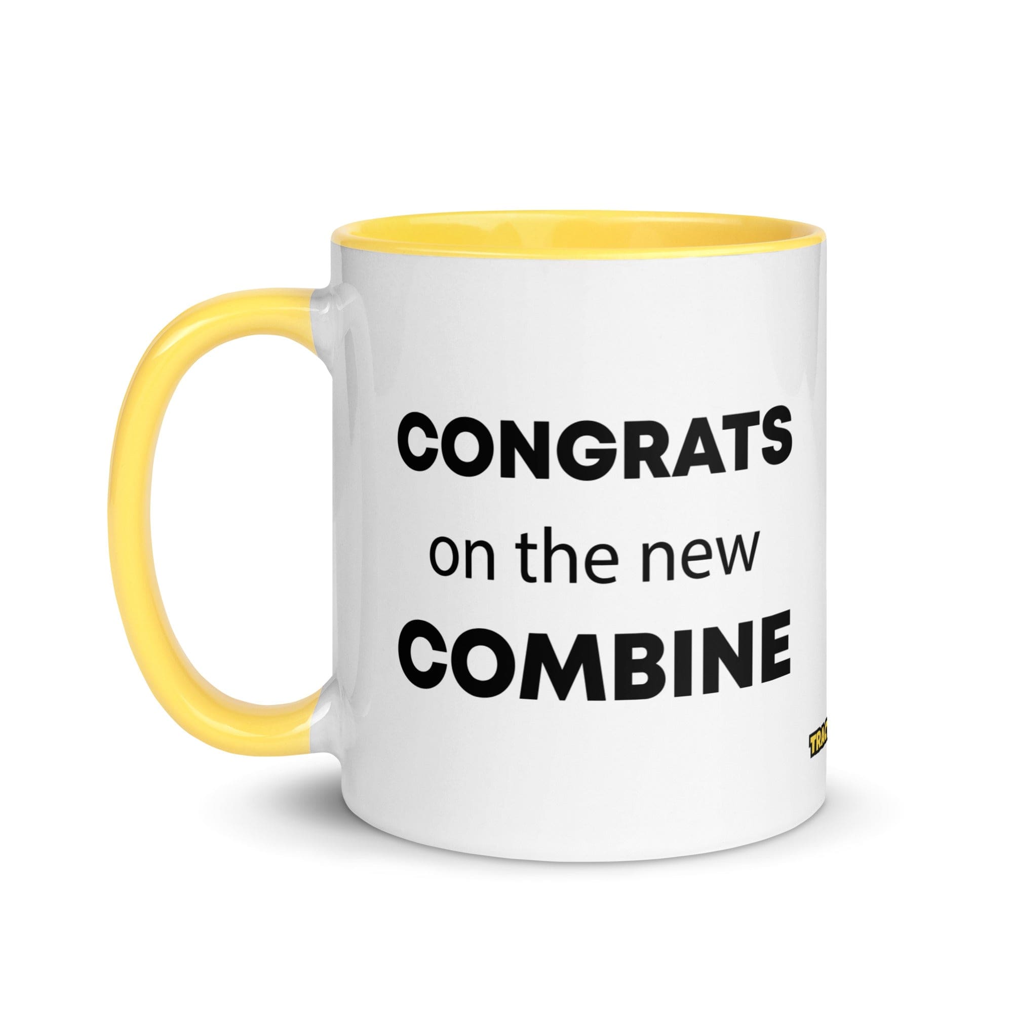 The Tractor Mugs Store Congrats On The New Combine | Mug with Color Inside Quality Farmers Merch