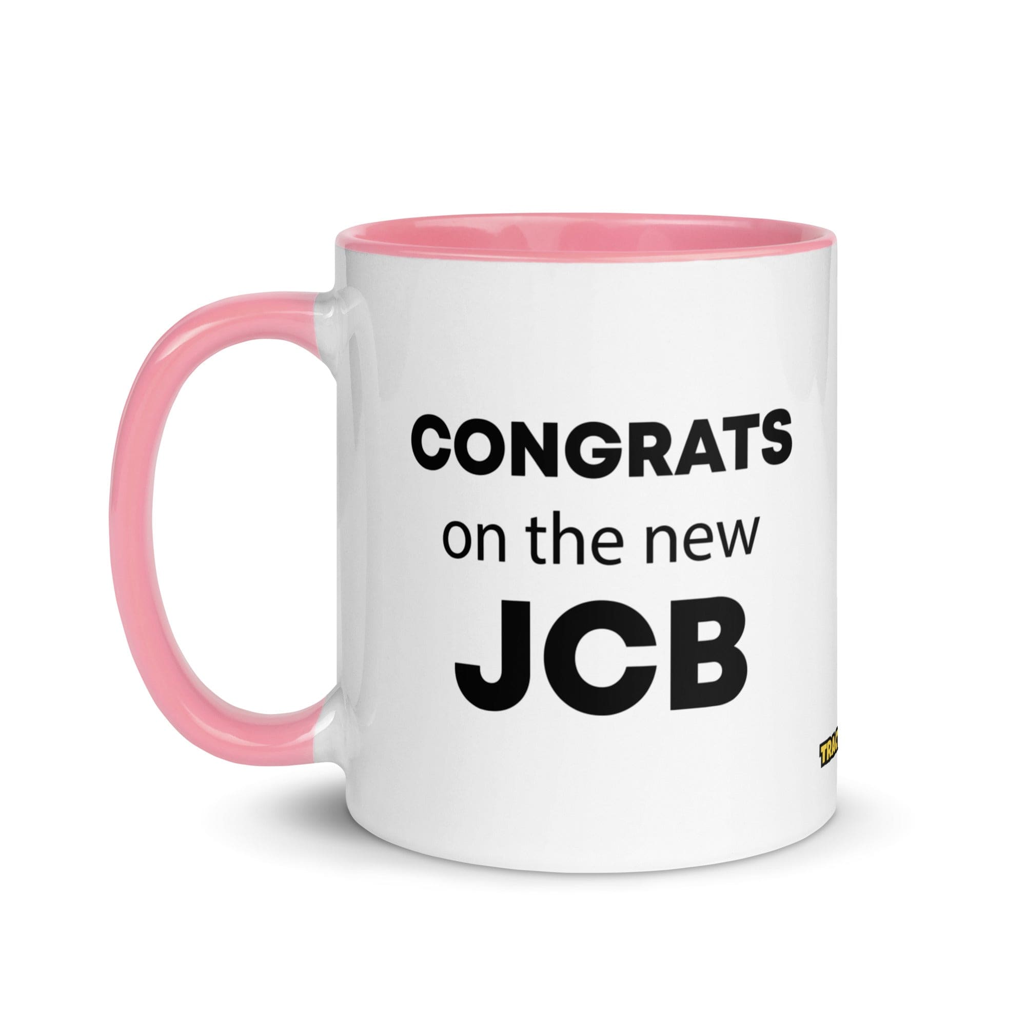 The Tractor Mugs Store Congrats On The New JCB Mug with Color Inside Quality Farmers Merch