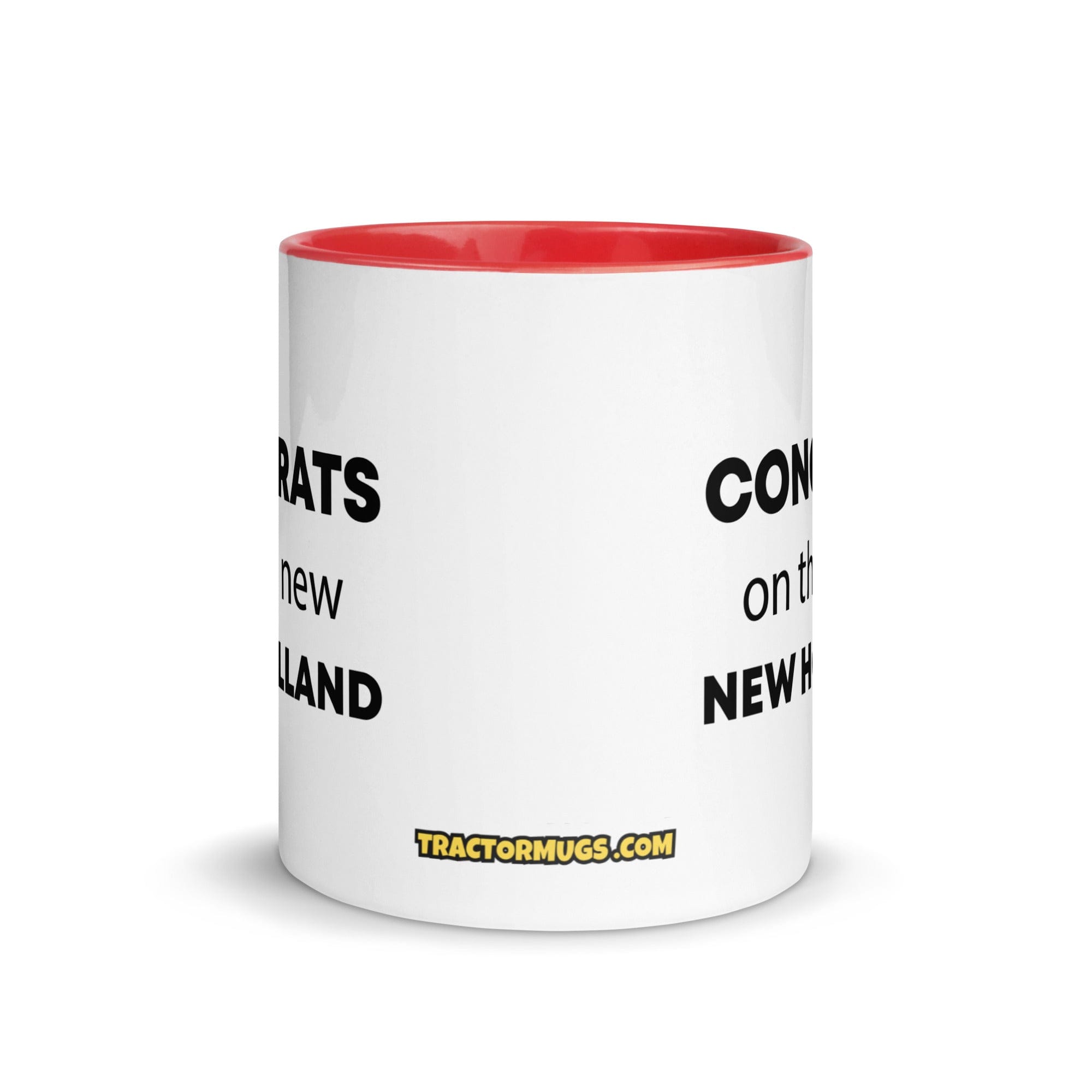 The Tractor Mugs Store Congrats On The New New Holland | Mug with Color Inside Quality Farmers Merch