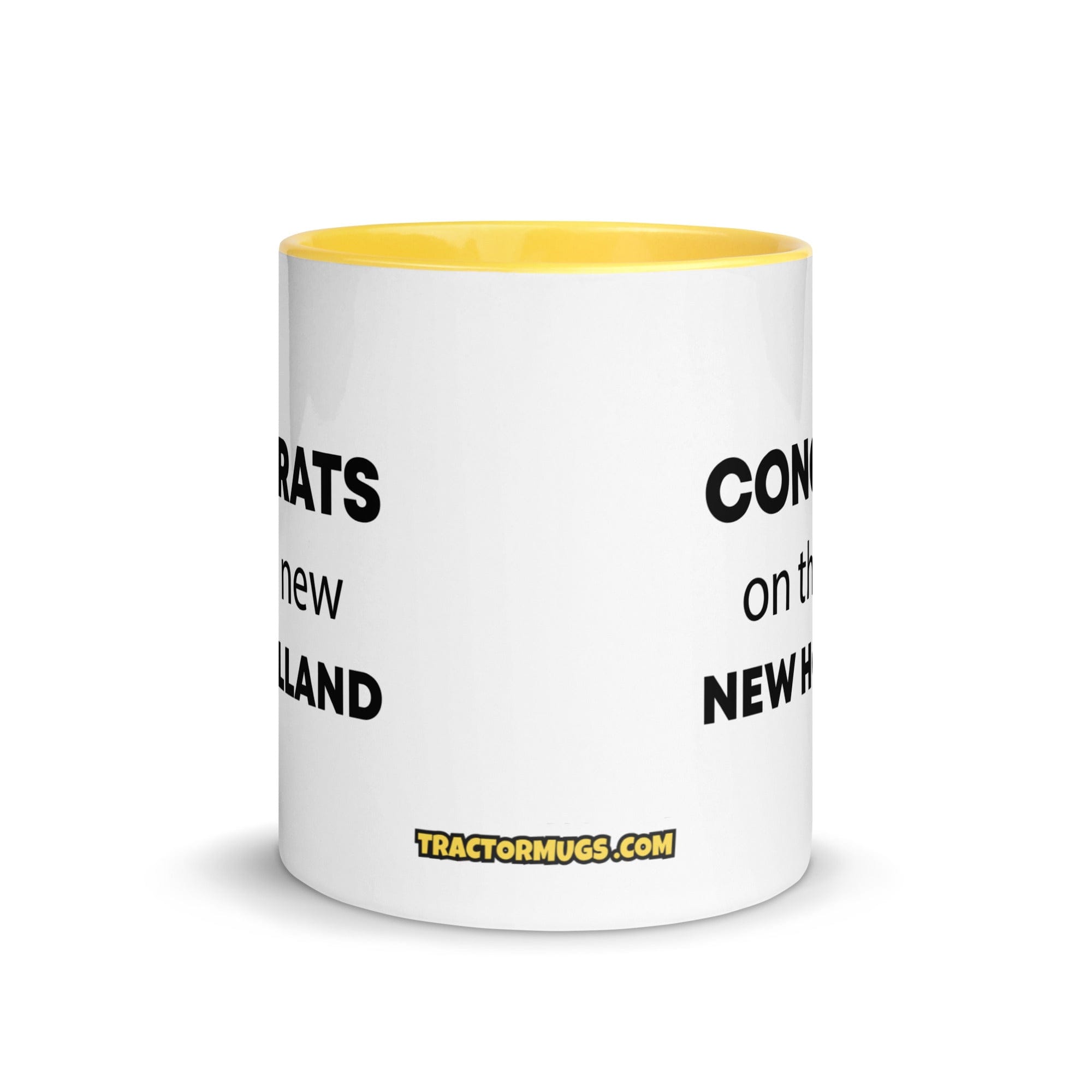 The Tractor Mugs Store Congrats On The New New Holland | Mug with Color Inside Quality Farmers Merch