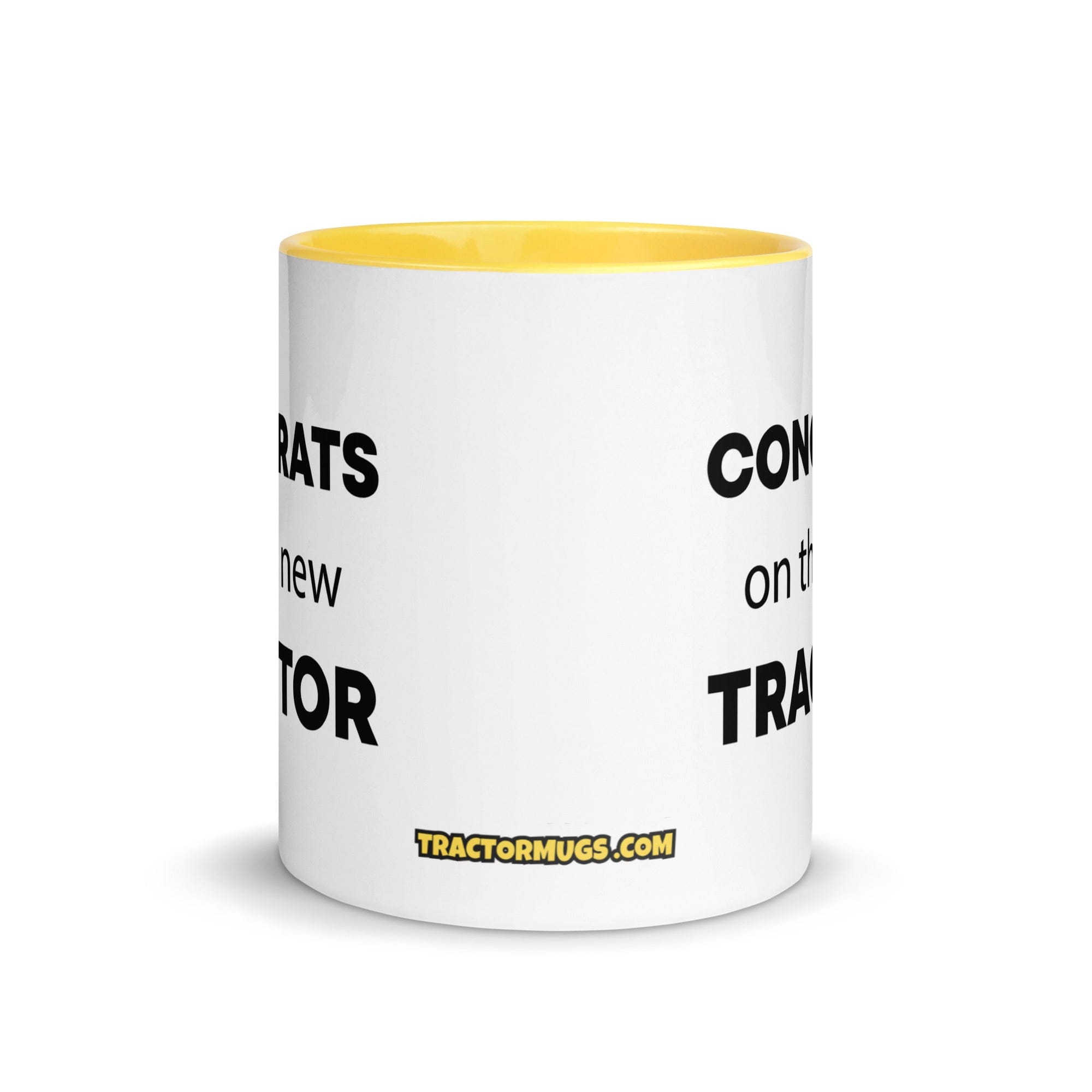 The Tractor Mugs Store Congrats On The New Tractor | Mug with Color Inside Quality Farmers Merch