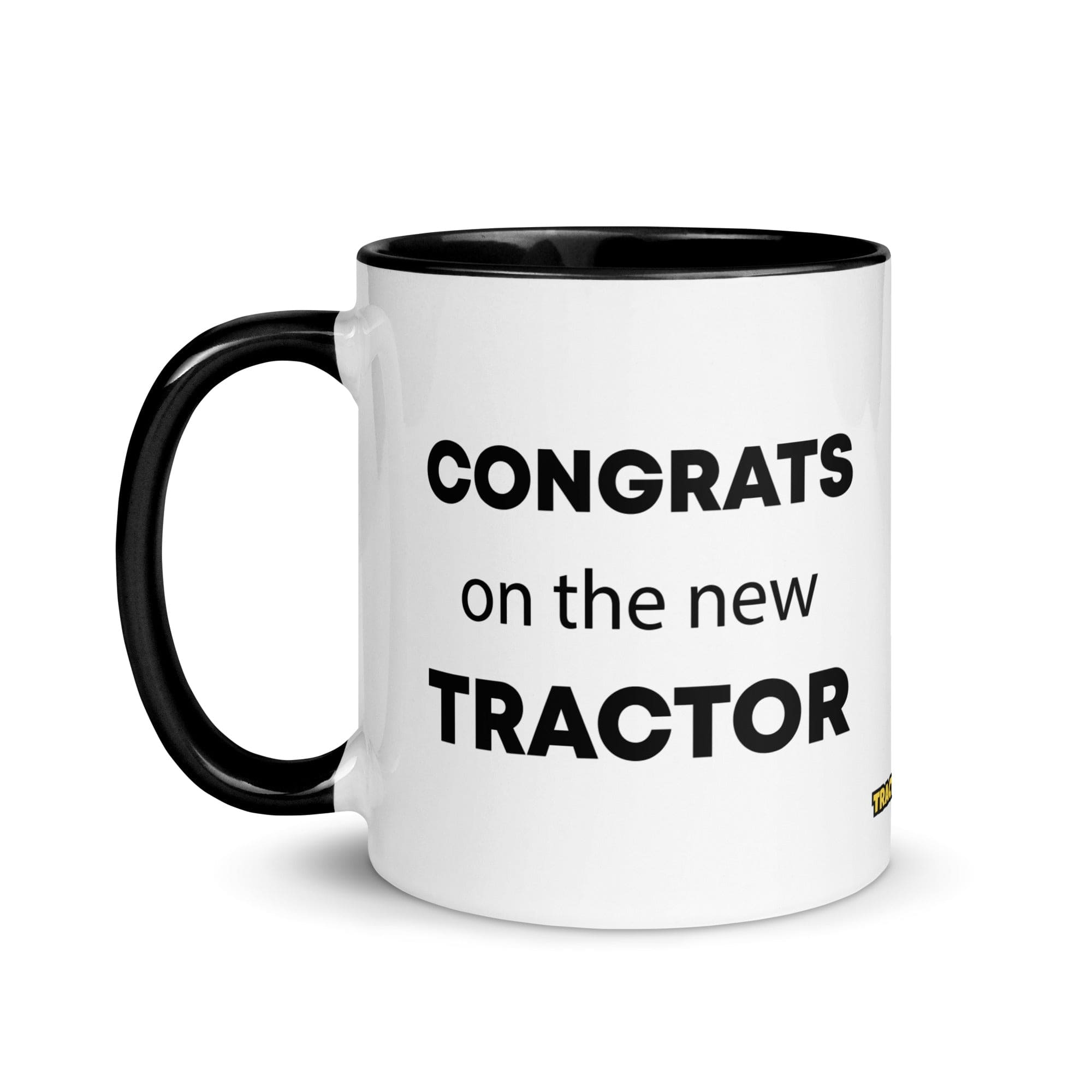 The Tractor Mugs Store Congrats On The New Tractor | Mug with Color Inside Quality Farmers Merch