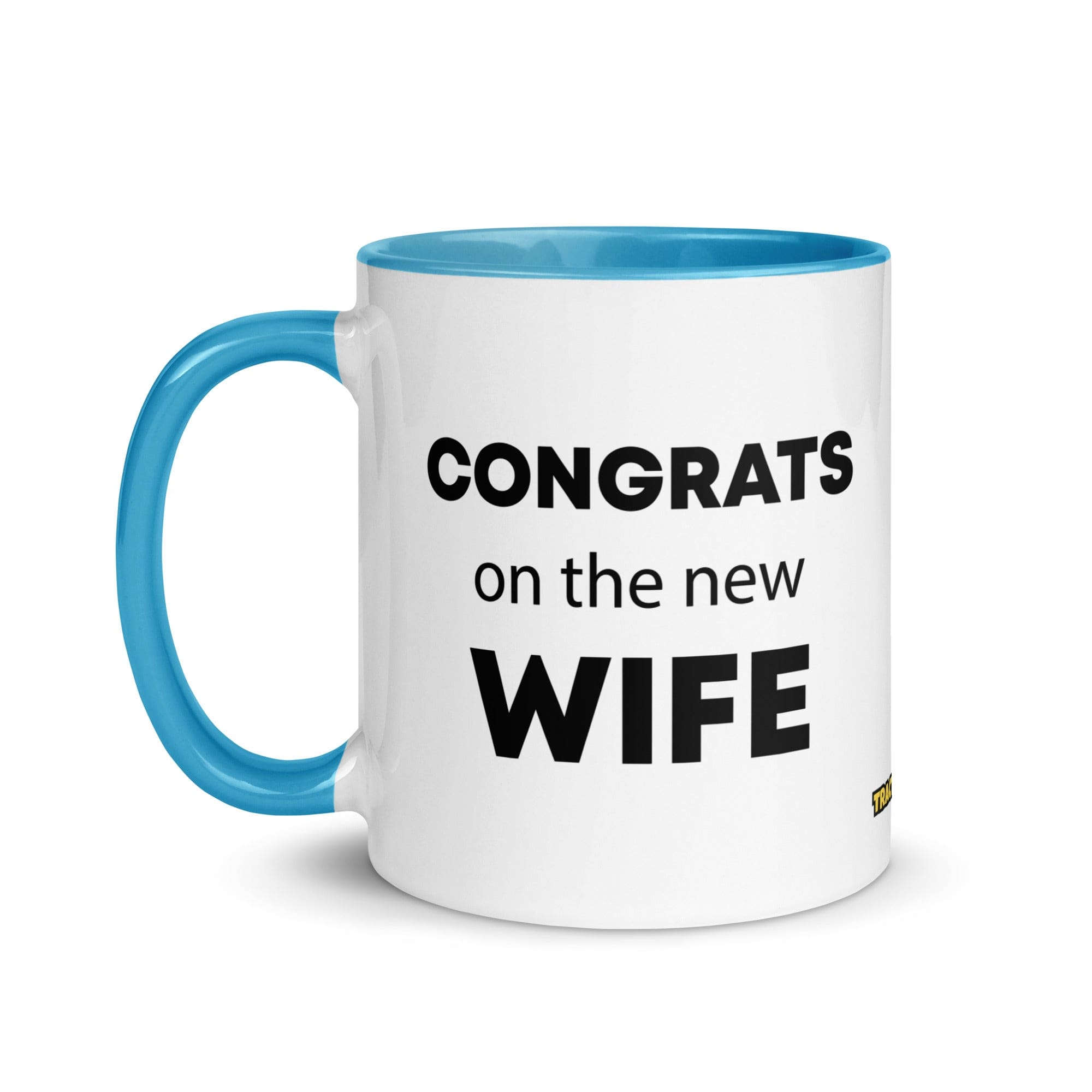 The Tractor Mugs Store Congrats On the New Wife | Mug with Color Inside Quality Farmers Merch