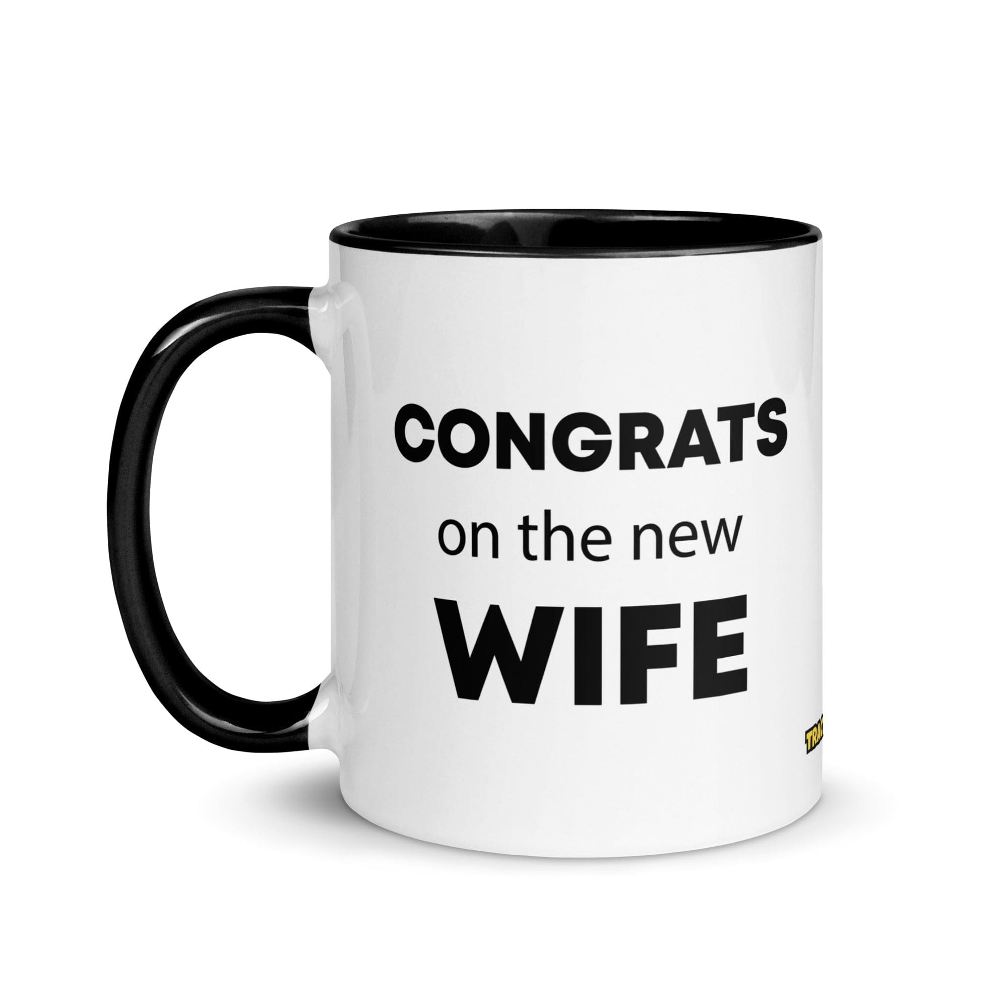 The Tractor Mugs Store Congrats On the New Wife | Mug with Color Inside Quality Farmers Merch