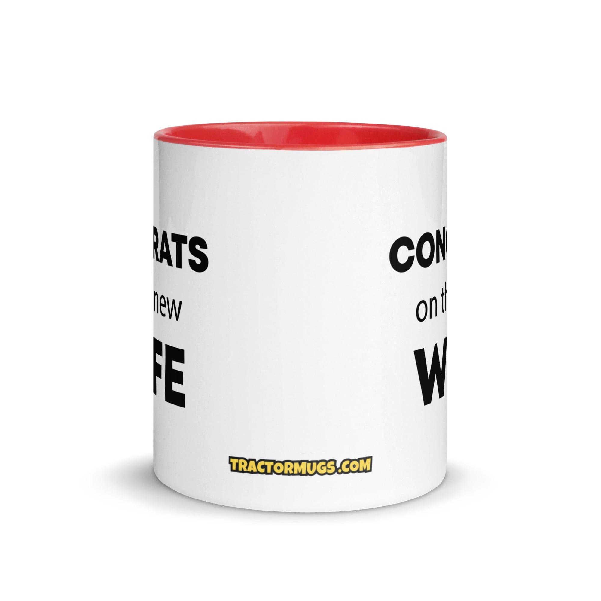 The Tractor Mugs Store Congrats On the New Wife | Mug with Color Inside Quality Farmers Merch