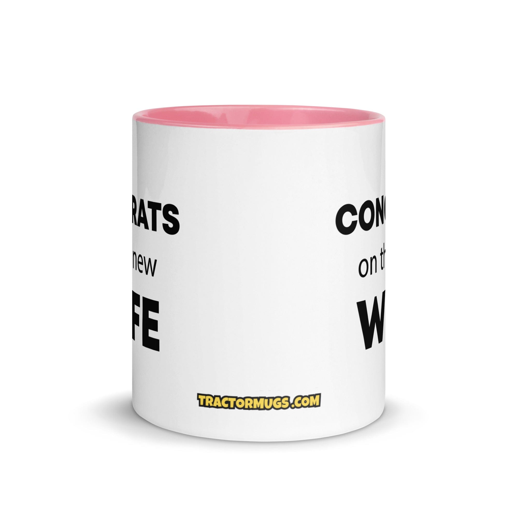 The Tractor Mugs Store Congrats On the New Wife | Mug with Color Inside Quality Farmers Merch