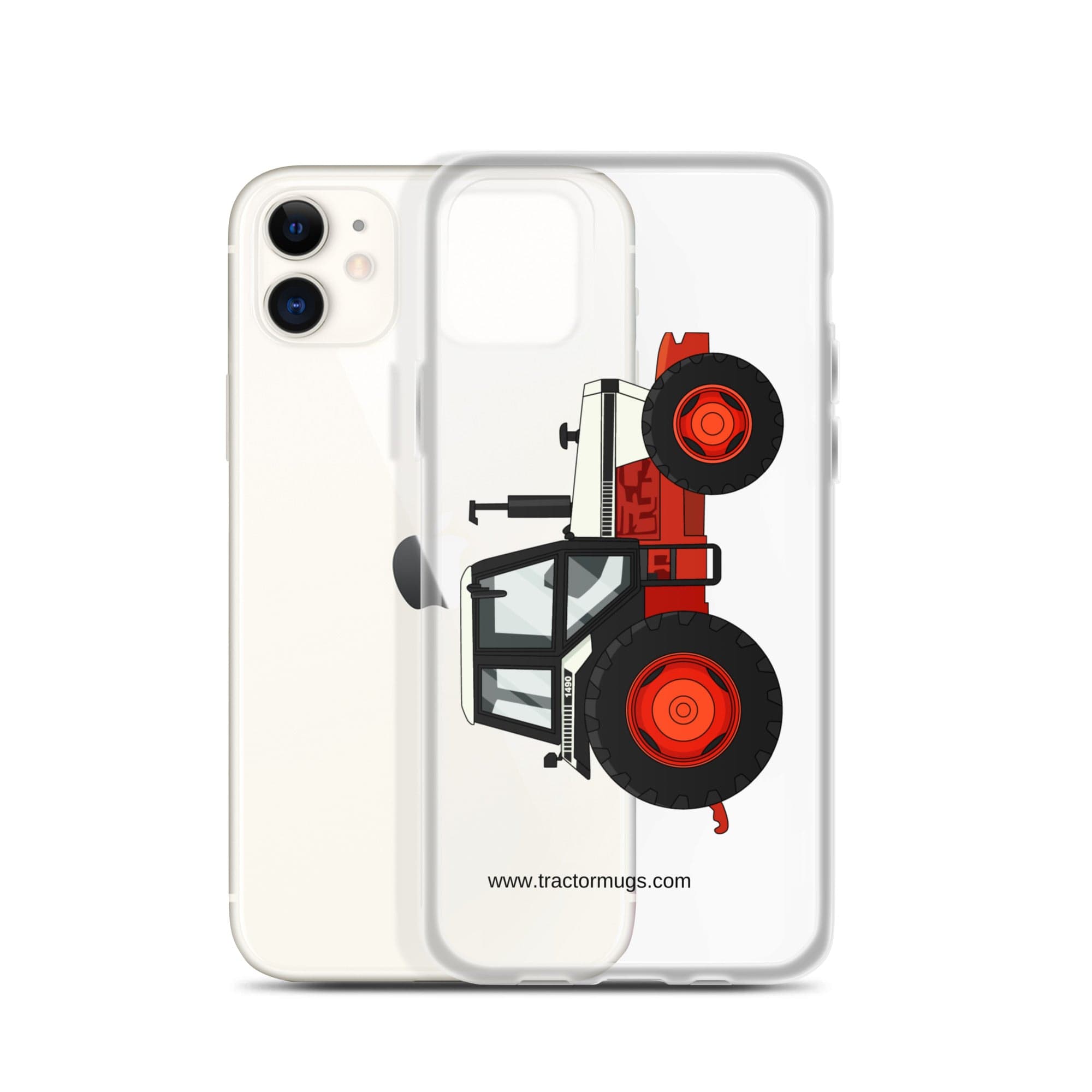 The Tractor Mugs Store David Brown 1490 4WD | Clear Case for iPhone® Quality Farmers Merch