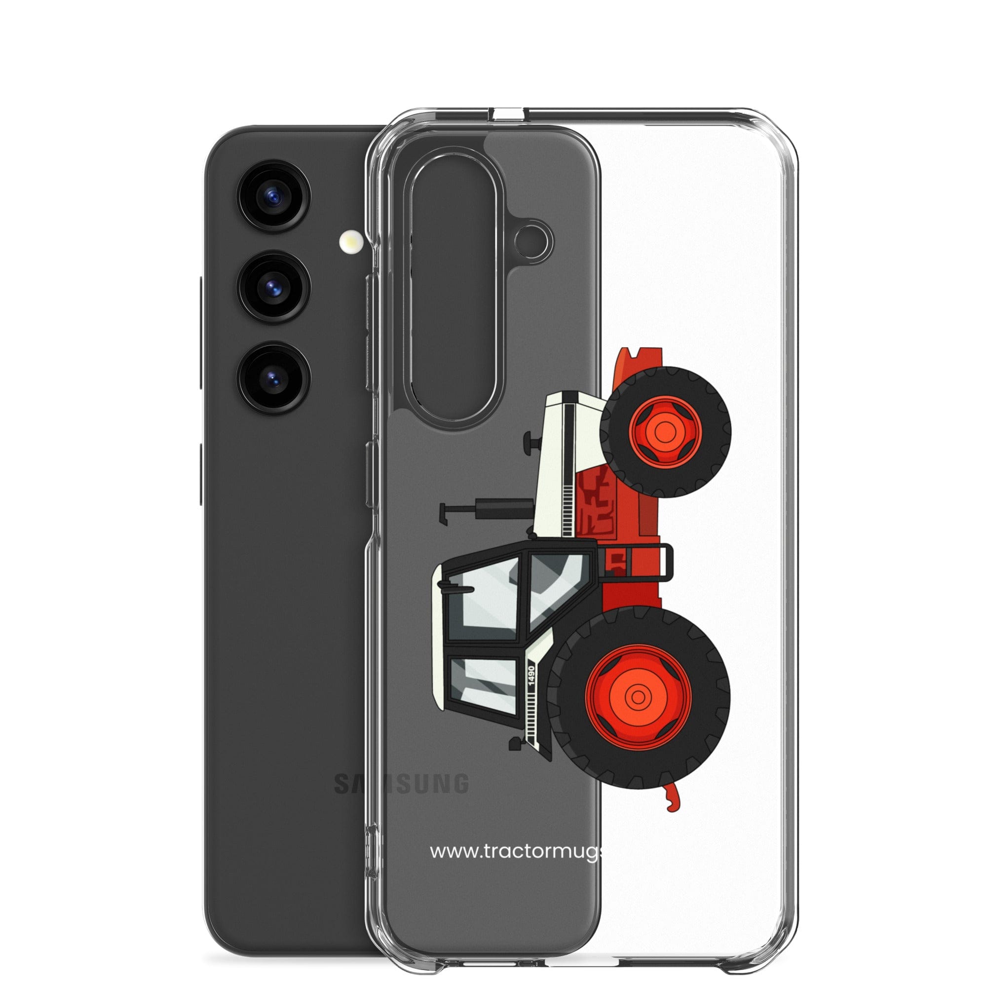 The Tractor Mugs Store David Brown 1490 4WD | Clear Case for Samsung® Quality Farmers Merch