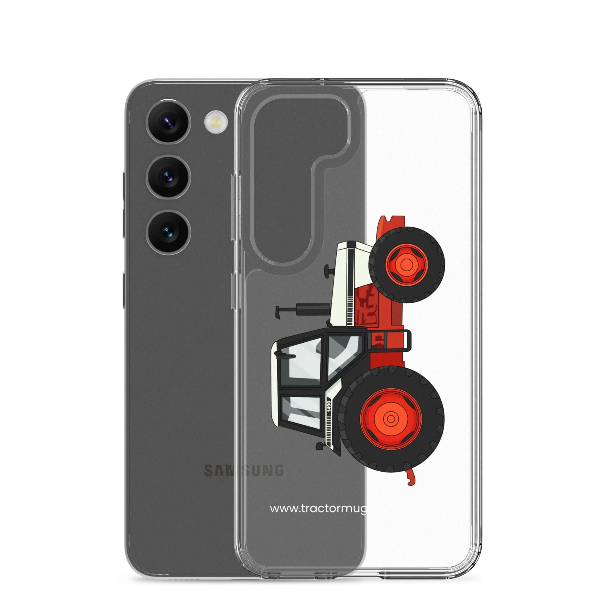 The Tractor Mugs Store David Brown 1490 4WD | Clear Case for Samsung® Quality Farmers Merch