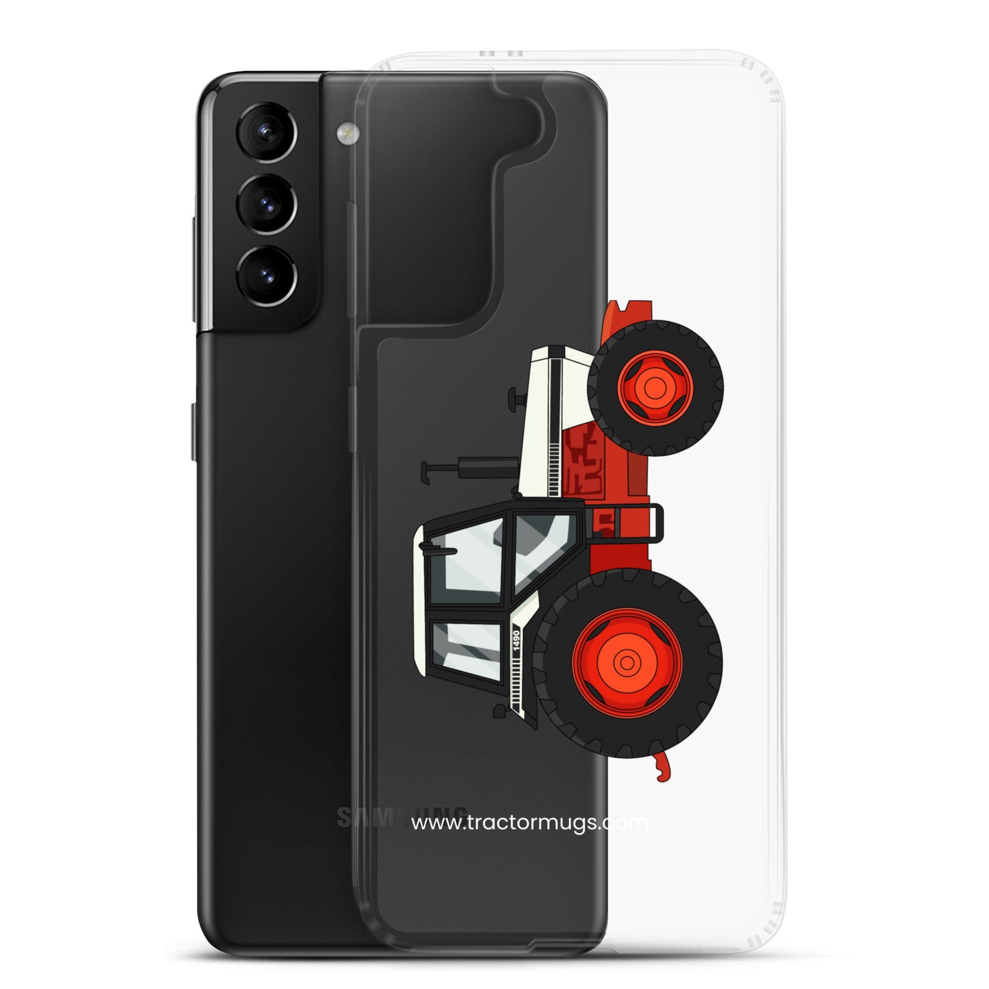 The Tractor Mugs Store David Brown 1490 4WD | Clear Case for Samsung® Quality Farmers Merch