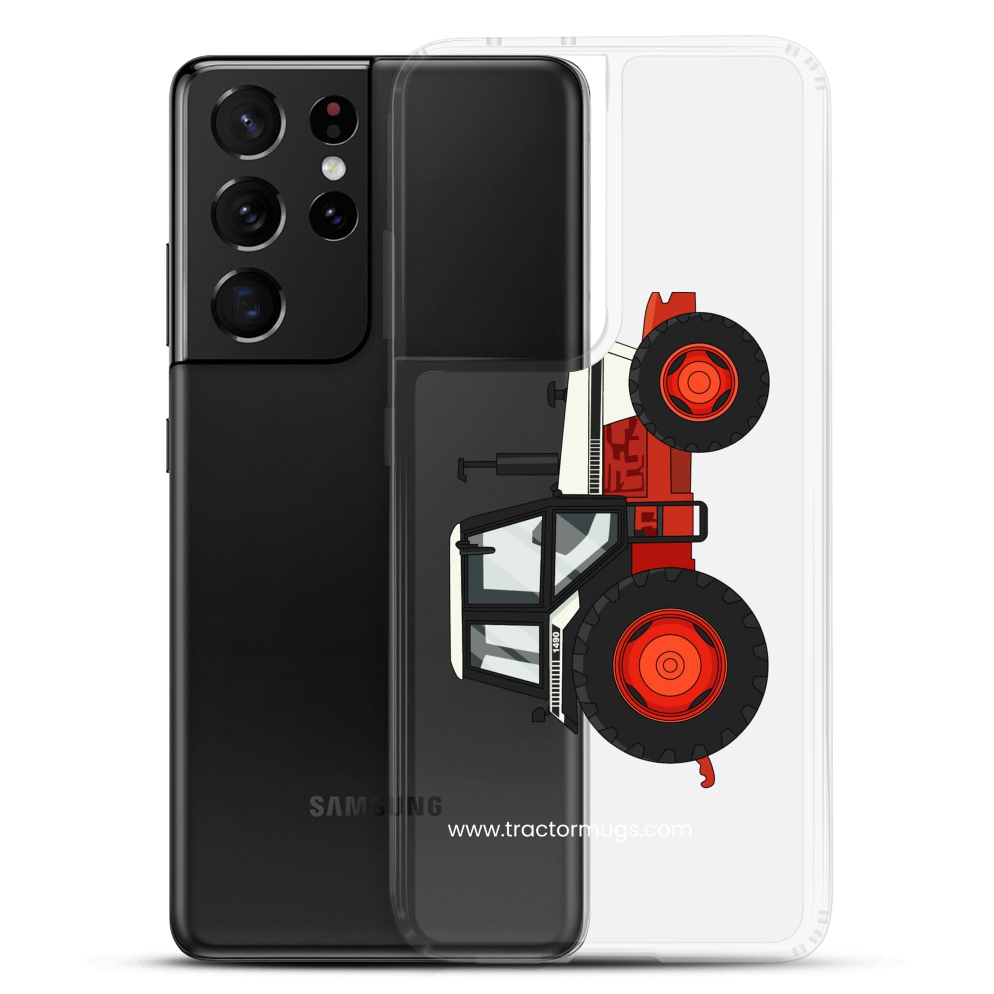 The Tractor Mugs Store David Brown 1490 4WD | Clear Case for Samsung® Quality Farmers Merch