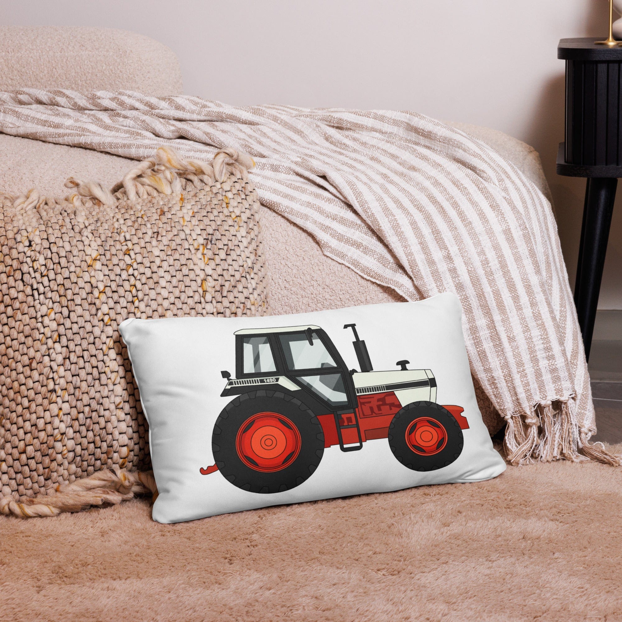 The Tractor Mugs Store David Brown 1490 4WD | Pillow Case Quality Farmers Merch