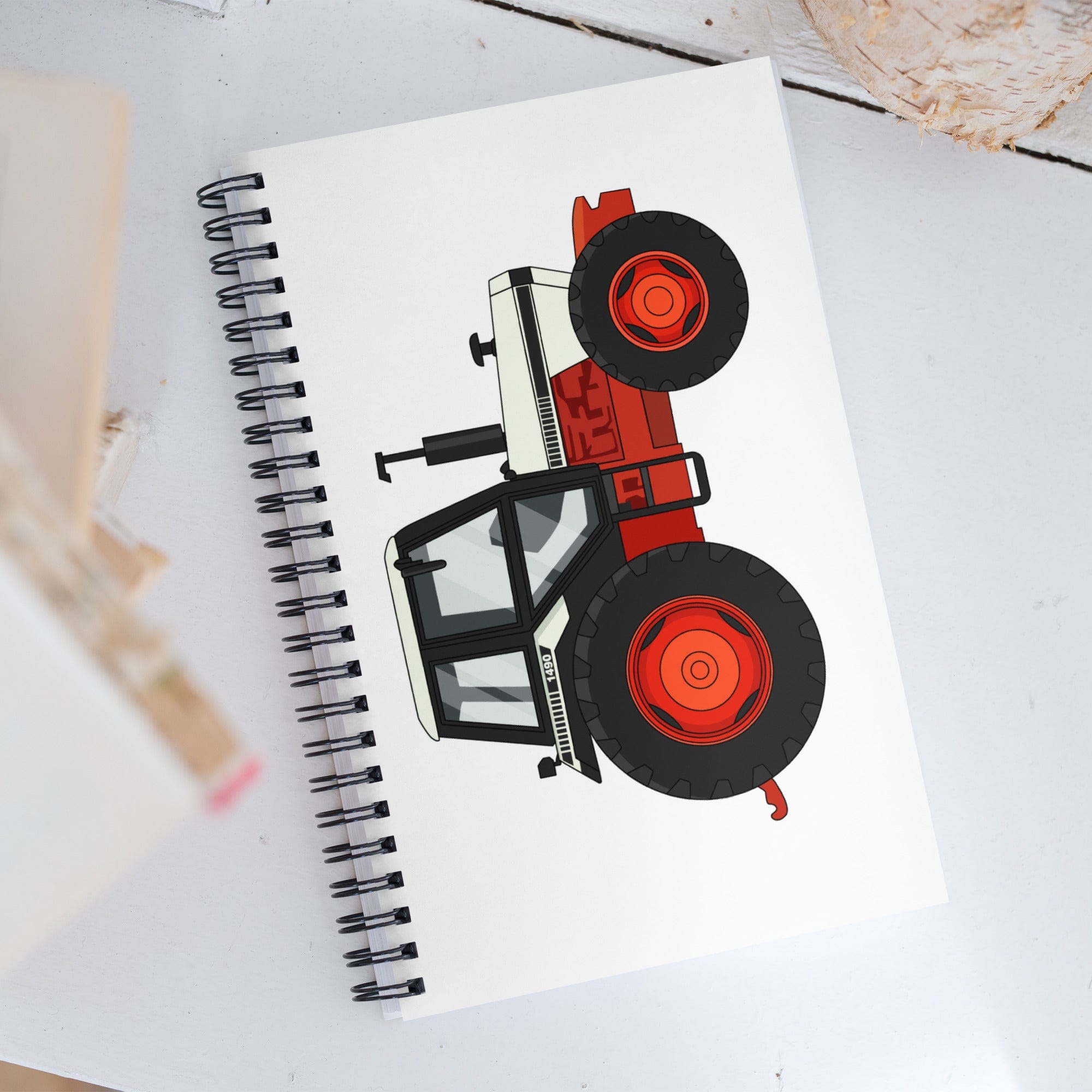 The Tractor Mugs Store David Brown 1490 4WD | Spiral notebook Quality Farmers Merch