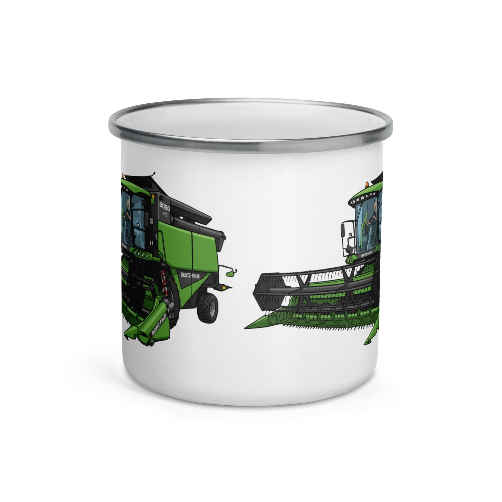 The Tractor Mugs Store Deutz-Fahr 6060 HTS Combine | Enamel Mug Quality Farmers Merch