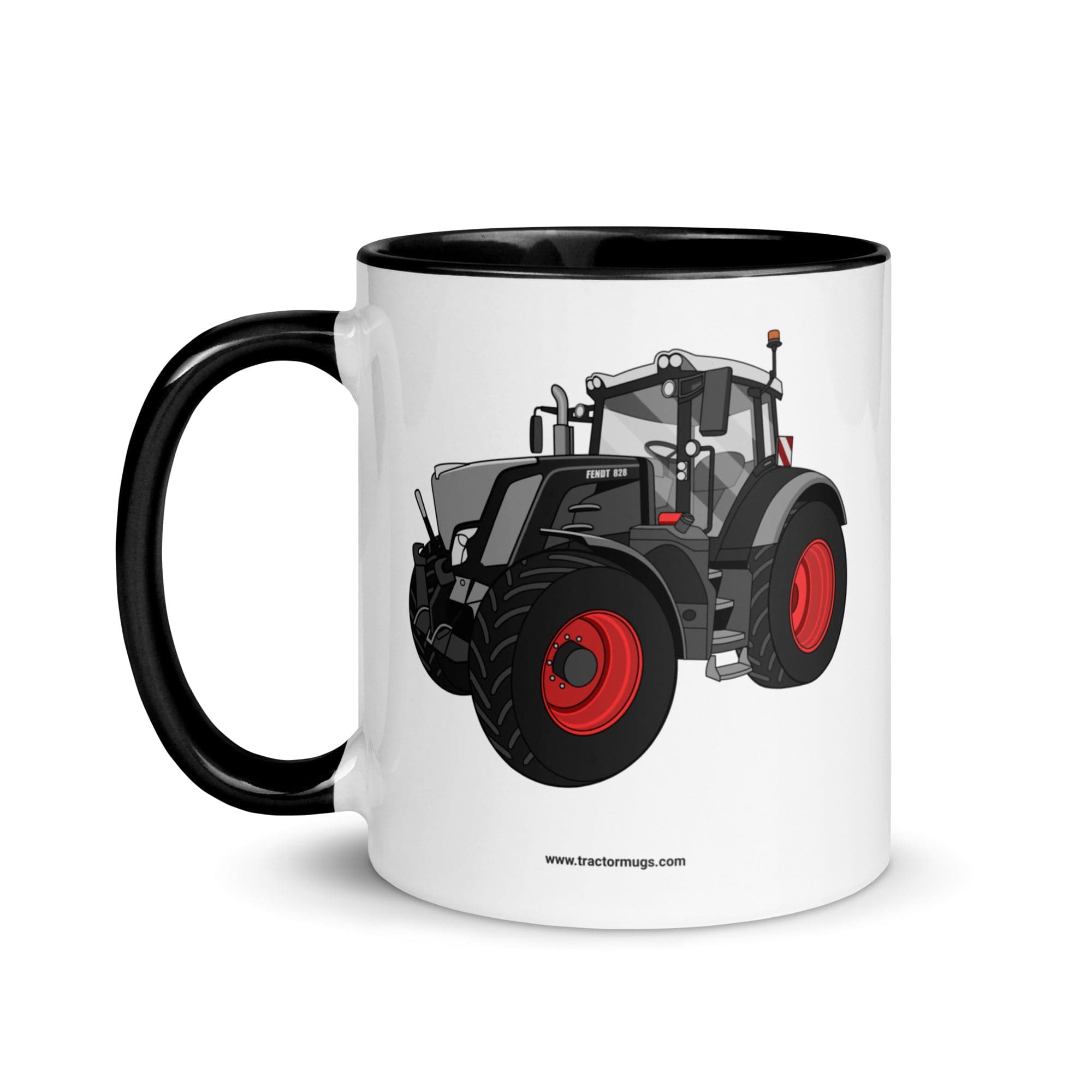 The Tractor Mugs Store Fendt 828 Profi Black Beauty | Mug with Color Inside Quality Farmers Merch