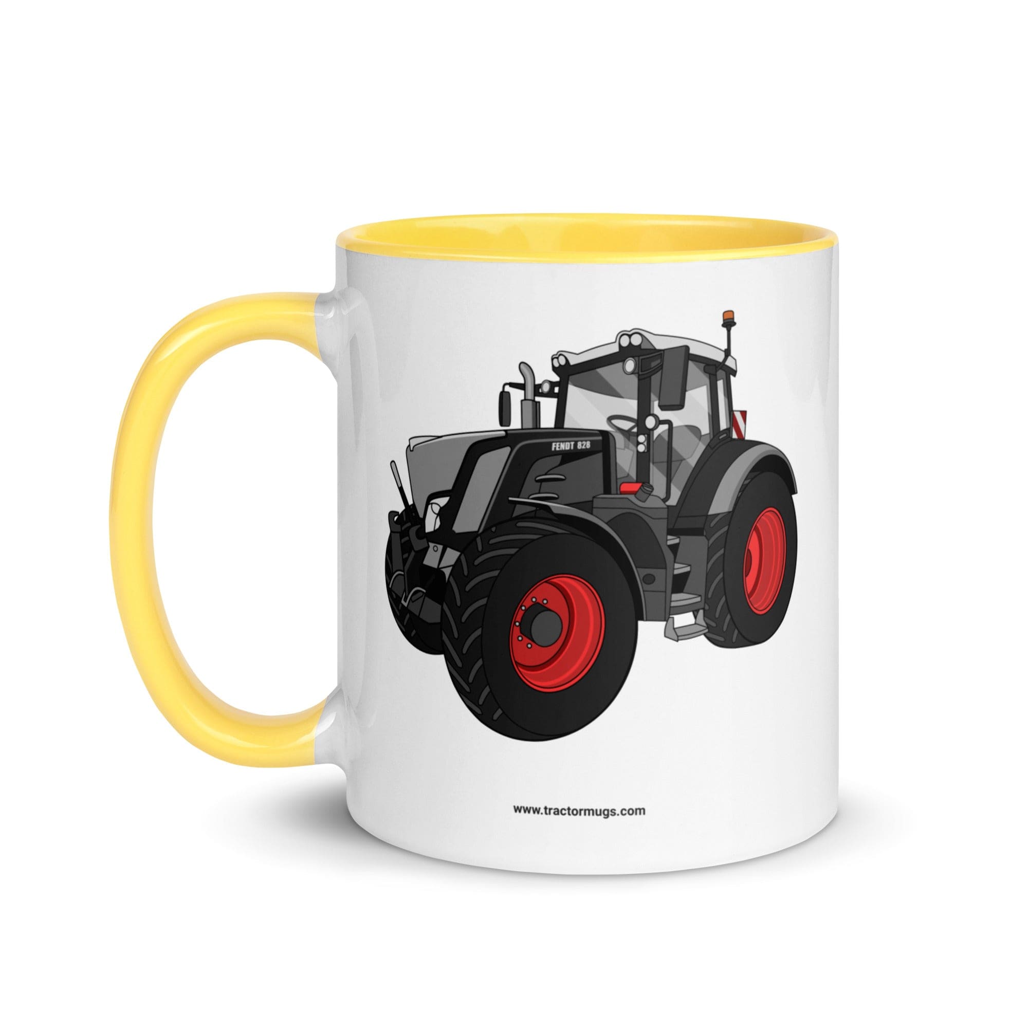The Tractor Mugs Store Fendt 828 Profi Black Beauty | Mug with Color Inside Quality Farmers Merch
