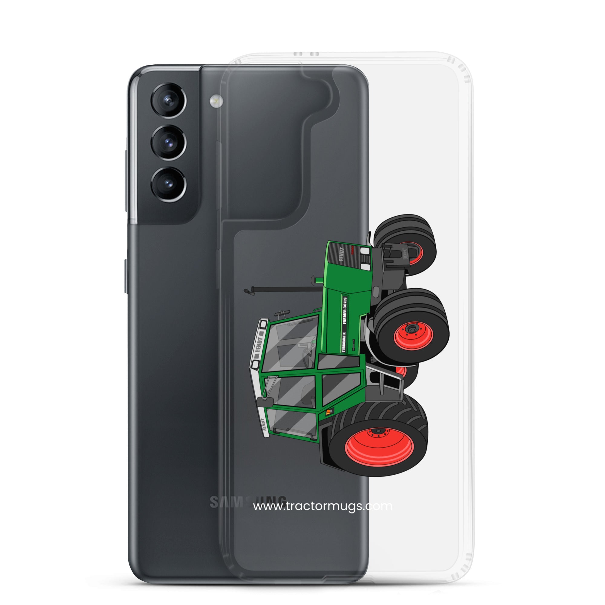 The Tractor Mugs Store Fendt Farmer TURBOMATIK 307 LSA | Clear Case for Samsung® Quality Farmers Merch