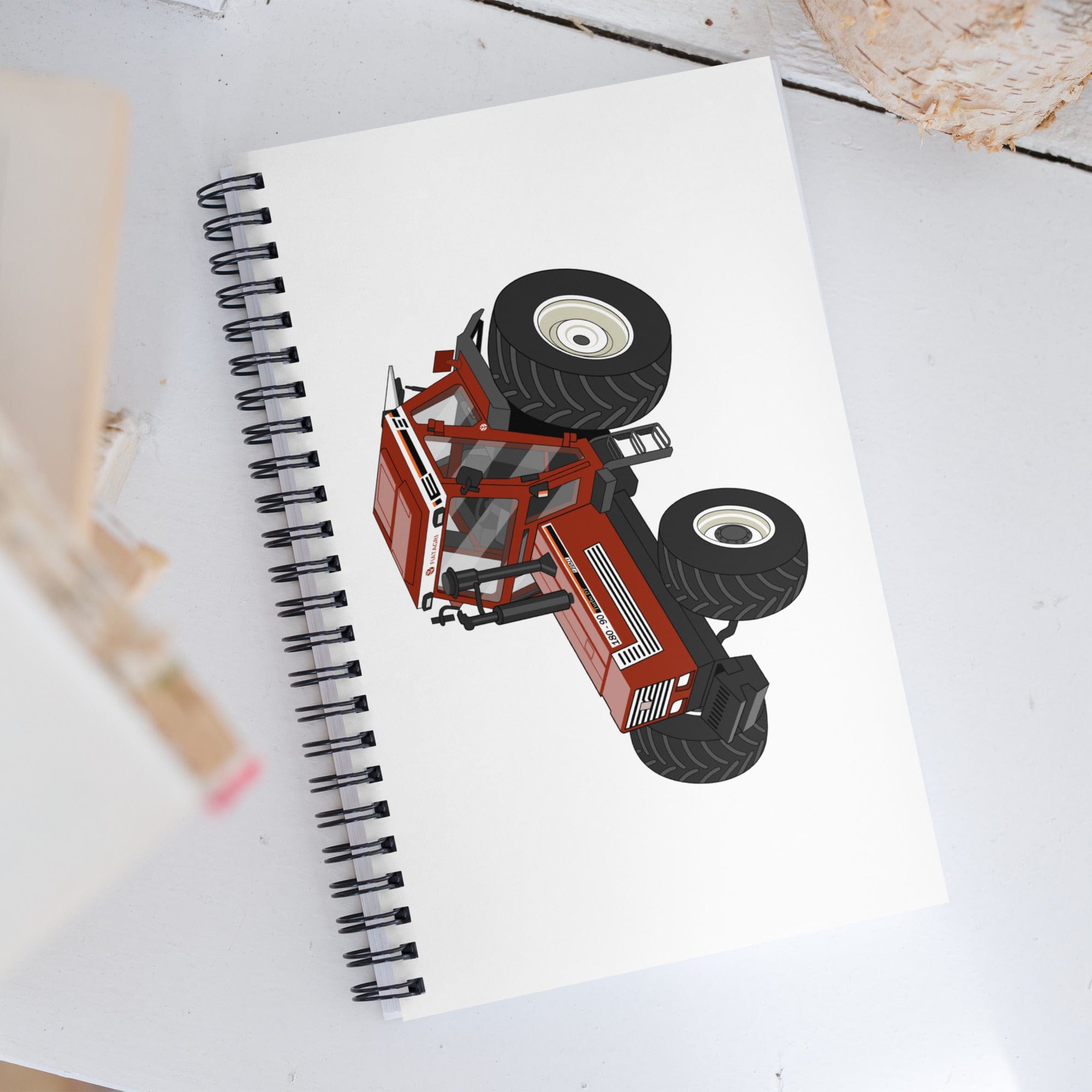 The Tractor Mugs Store Fiat 180-90 | Spiral notebook Quality Farmers Merch