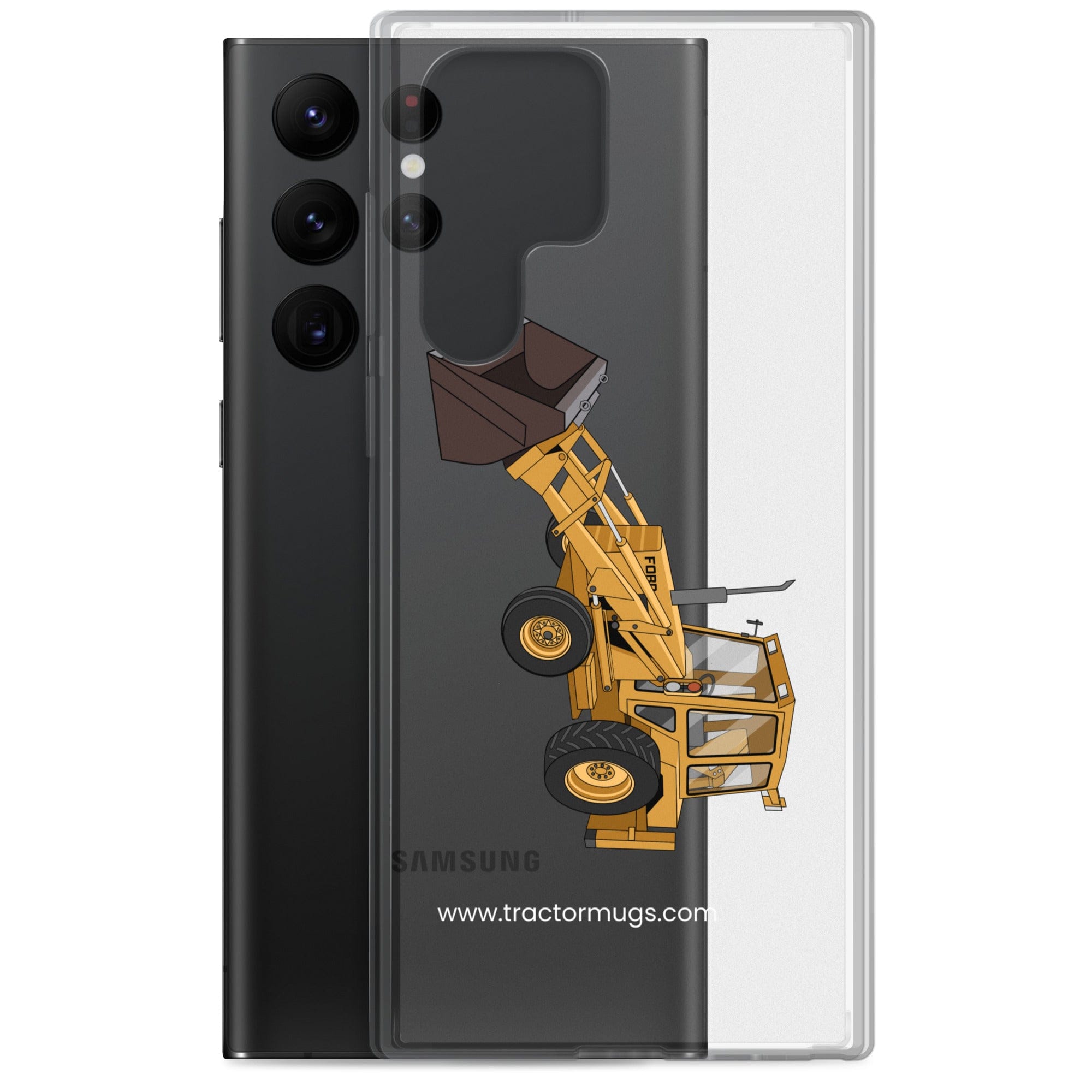 The Tractor Mugs Store Ford 550 Backhoe | Clear Case for Samsung® Quality Farmers Merch