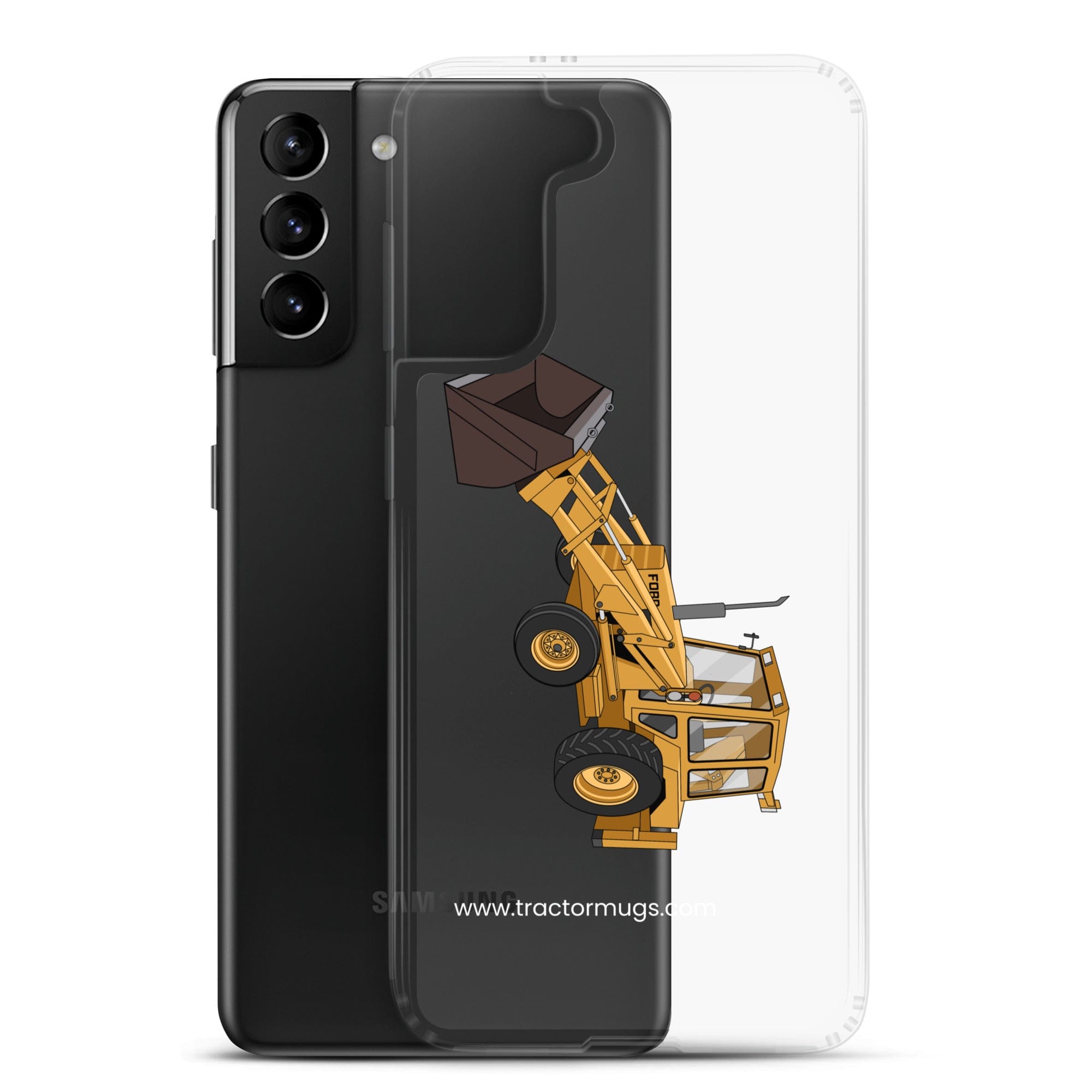 The Tractor Mugs Store Ford 550 Backhoe | Clear Case for Samsung® Quality Farmers Merch