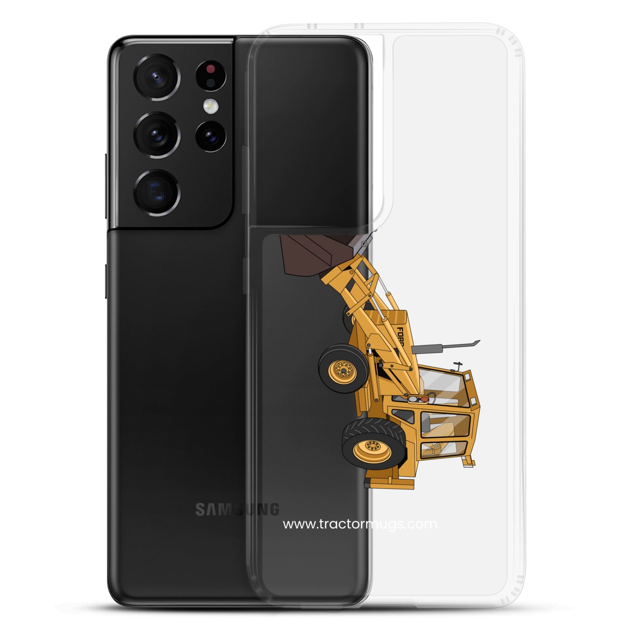 The Tractor Mugs Store Ford 550 Backhoe | Clear Case for Samsung® Quality Farmers Merch