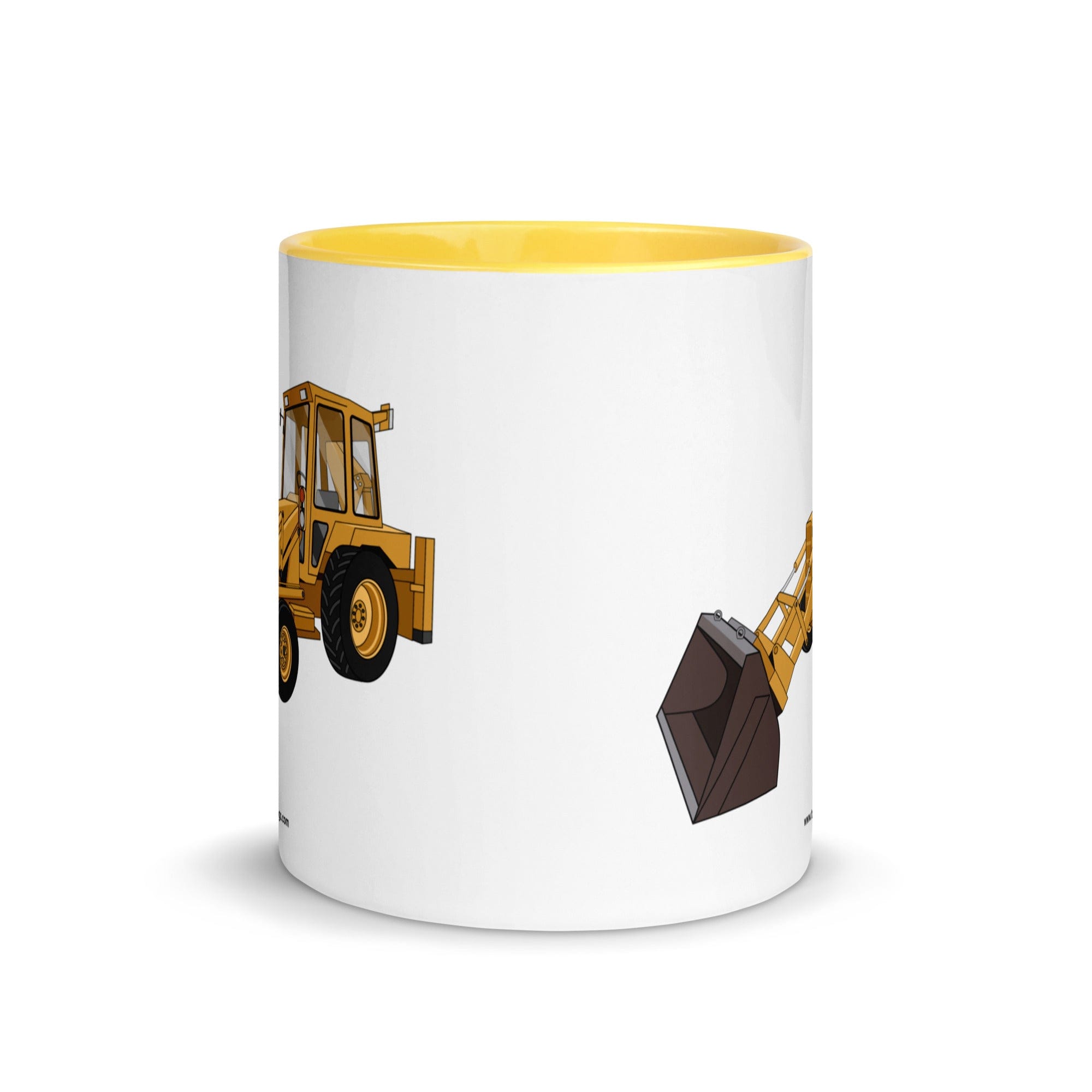 The Tractor Mugs Store Ford 550 Backhoe | Mug with Color Inside Quality Farmers Merch