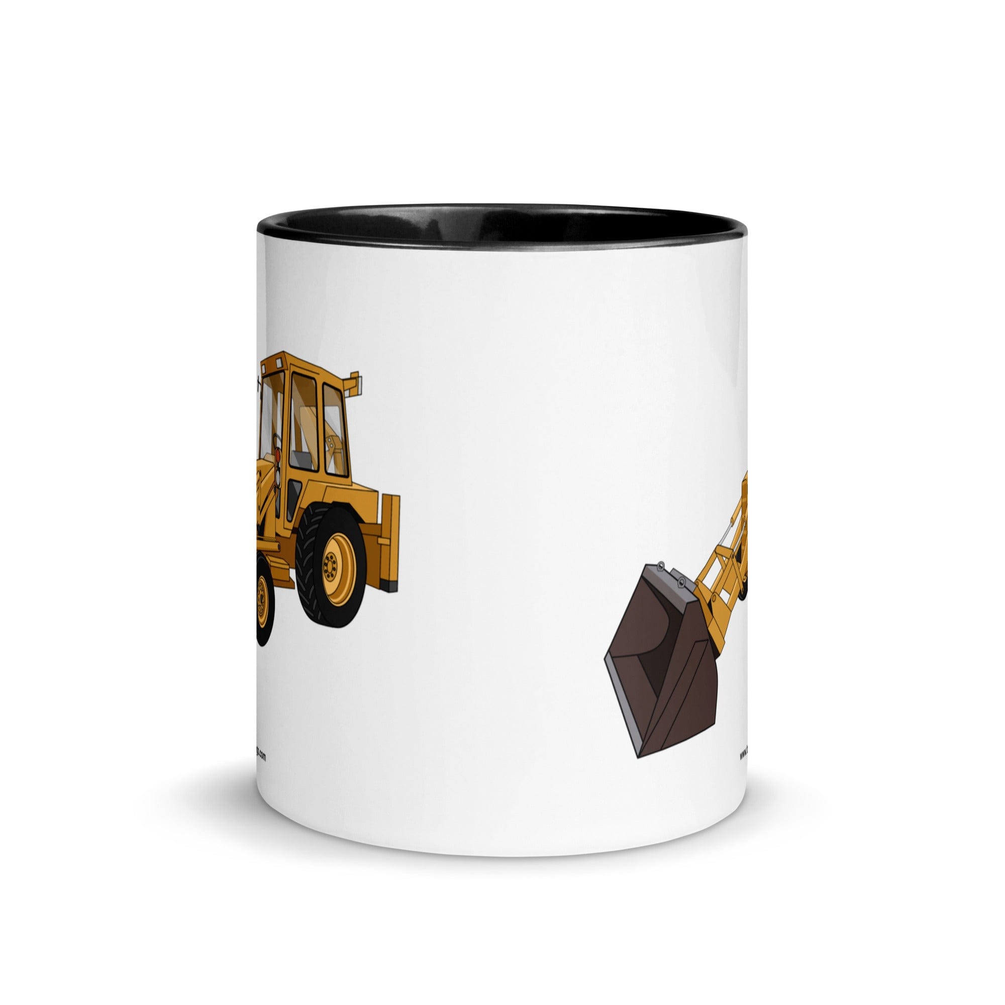 The Tractor Mugs Store Ford 550 Backhoe | Mug with Color Inside Quality Farmers Merch