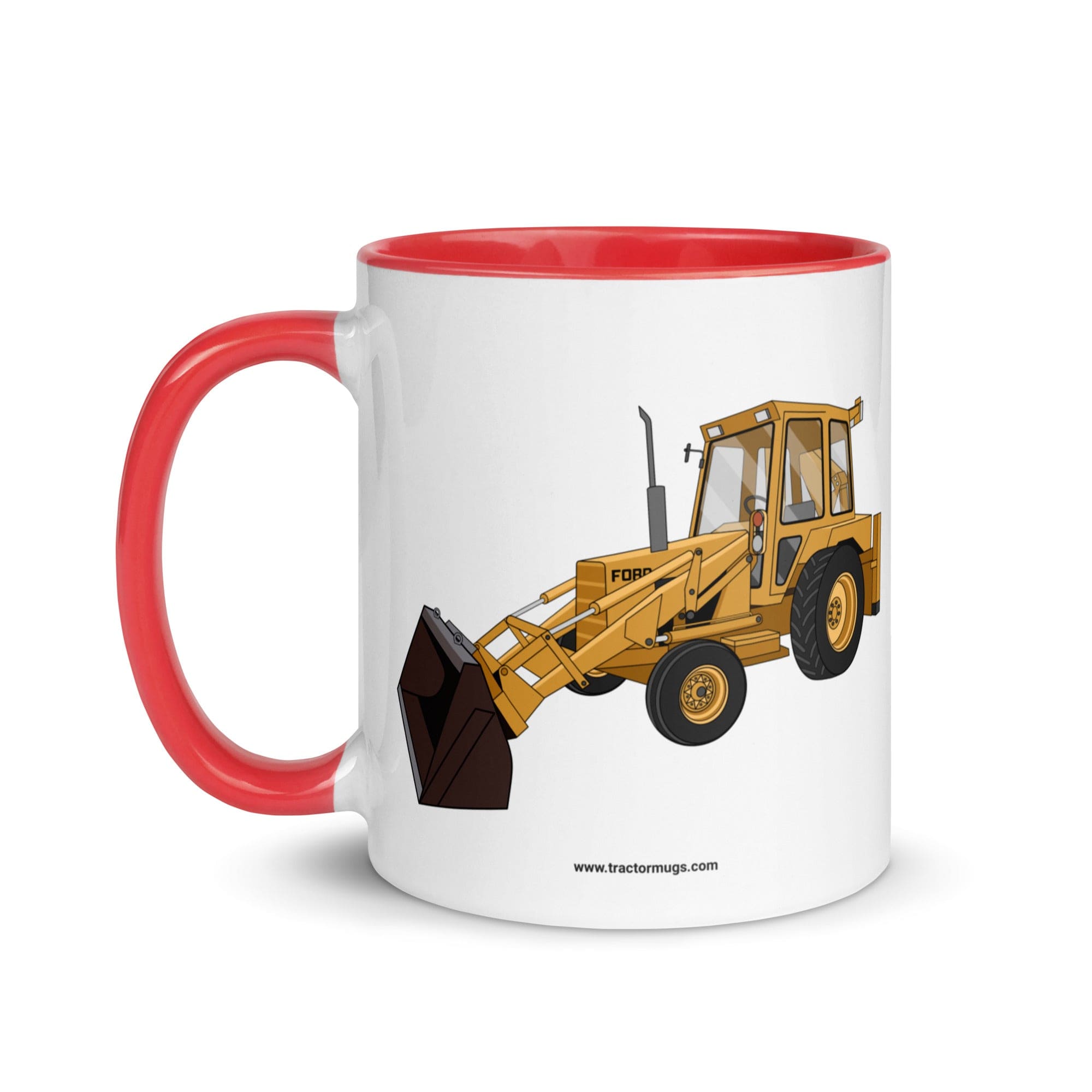 The Tractor Mugs Store Ford 550 Backhoe | Mug with Color Inside Quality Farmers Merch