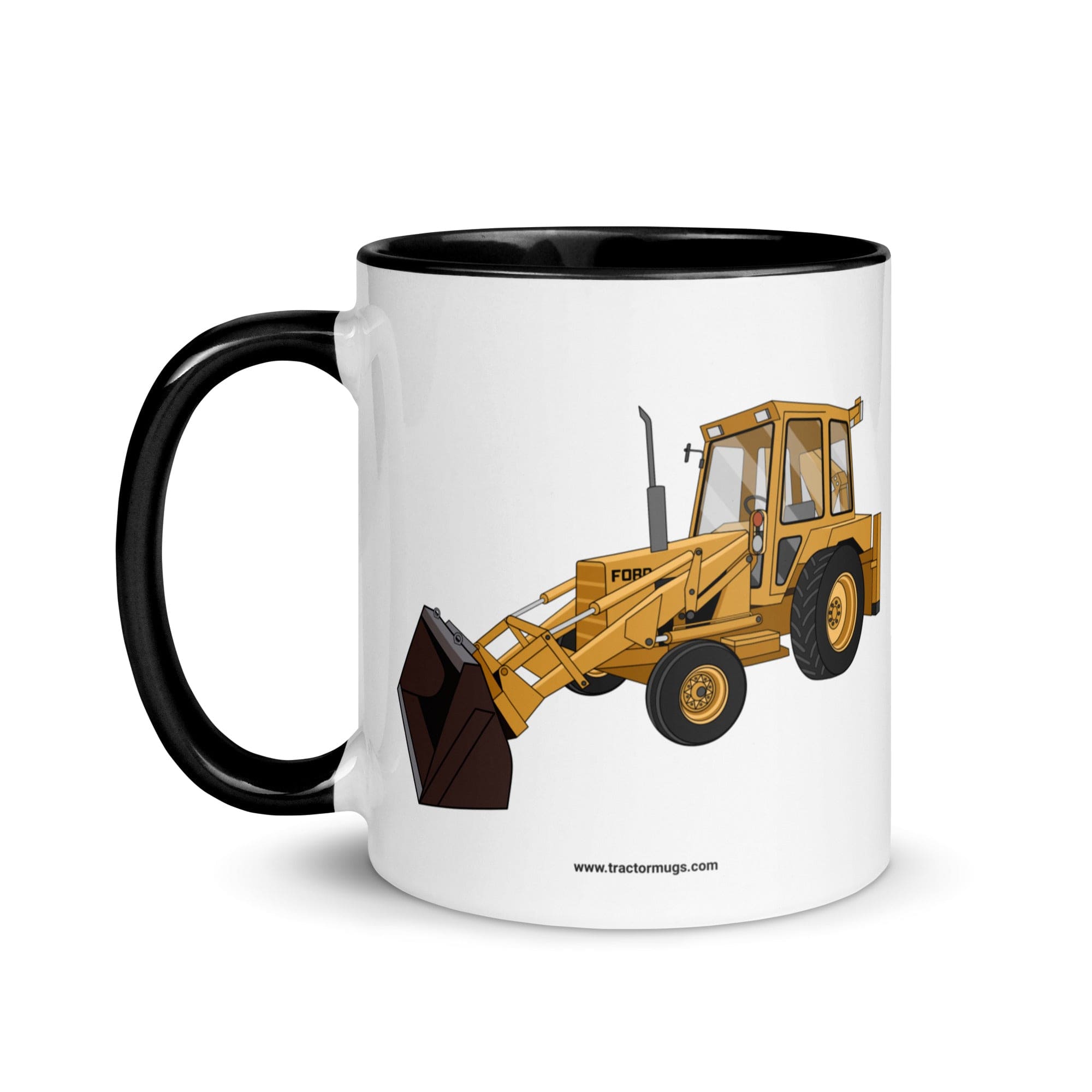 The Tractor Mugs Store Ford 550 Backhoe | Mug with Color Inside Quality Farmers Merch