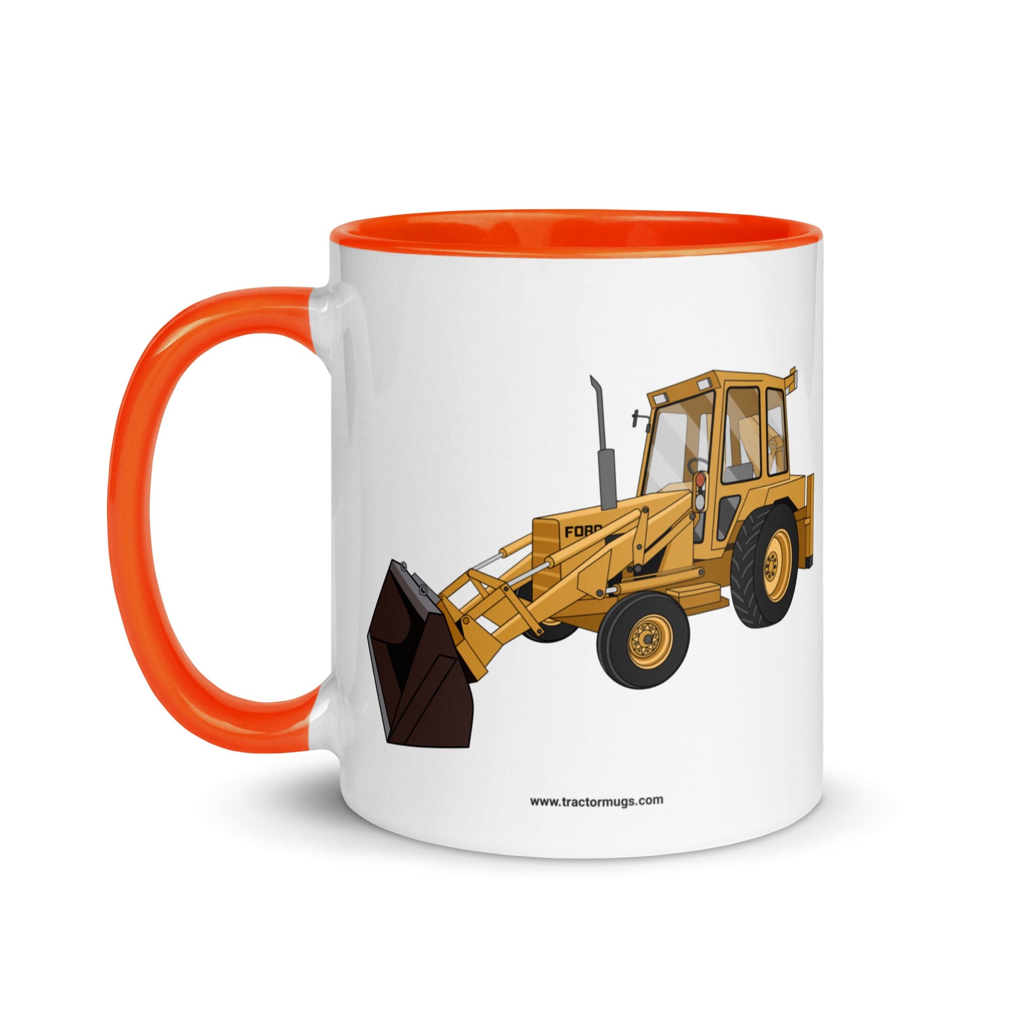 The Tractor Mugs Store Ford 550 Backhoe | Mug with Color Inside Quality Farmers Merch