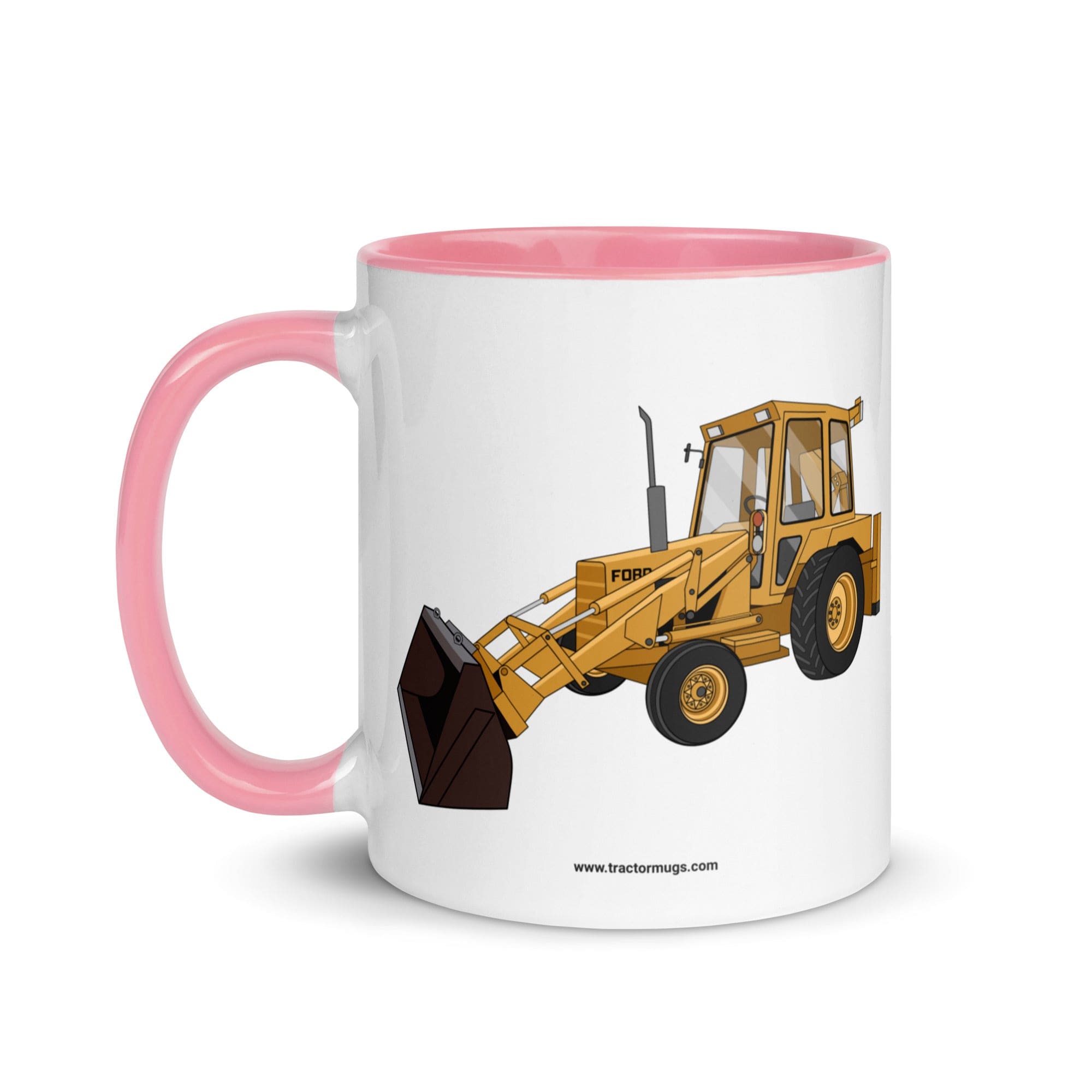 The Tractor Mugs Store Ford 550 Backhoe | Mug with Color Inside Quality Farmers Merch