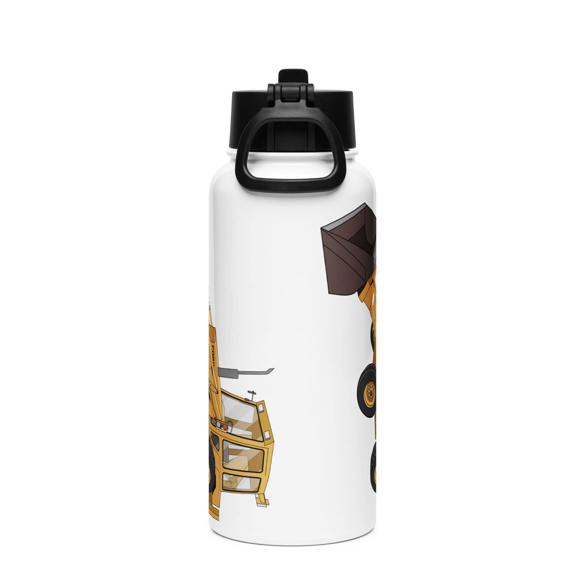 The Tractor Mugs Store Ford 550 Backhoe | Stainless Steel Water Bottle Quality Farmers Merch