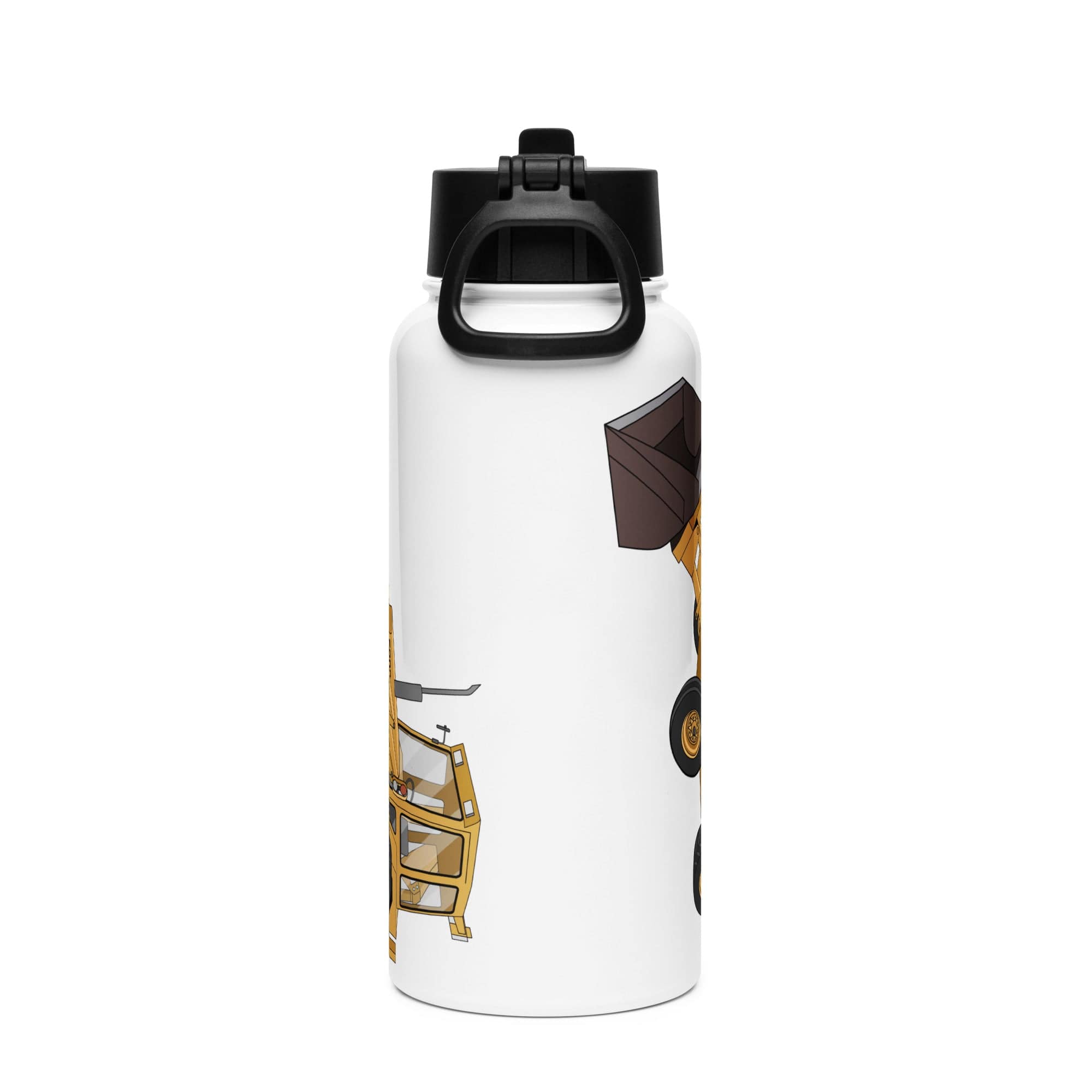 The Tractor Mugs Store Ford 550 Backhoe | Stainless Steel Water Bottle Quality Farmers Merch