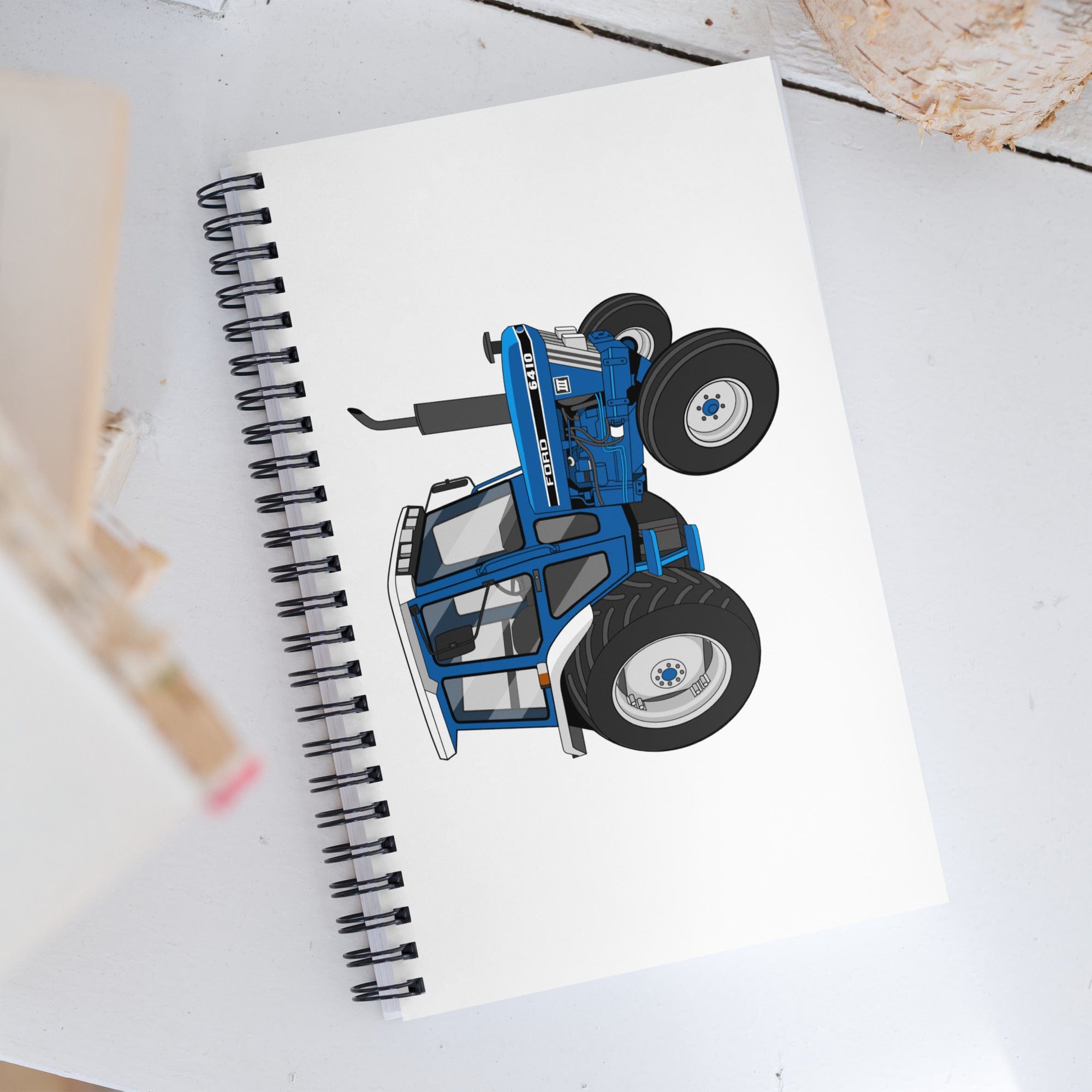 The Tractor Mugs Store Ford 6410 2WD | Spiral notebook Quality Farmers Merch