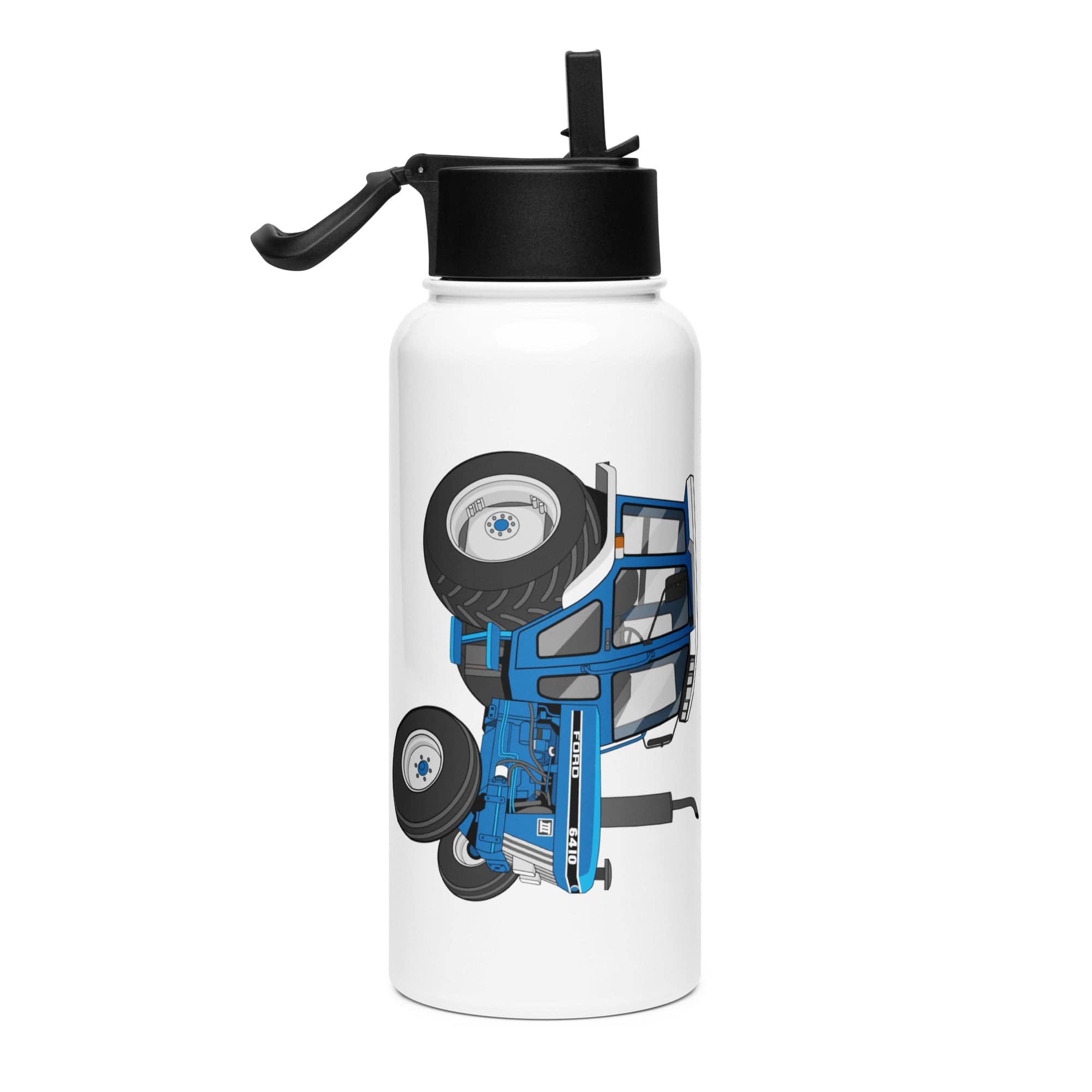 The Tractor Mugs Store Ford 6410 2WD | Stainless Steel Water Bottle Quality Farmers Merch