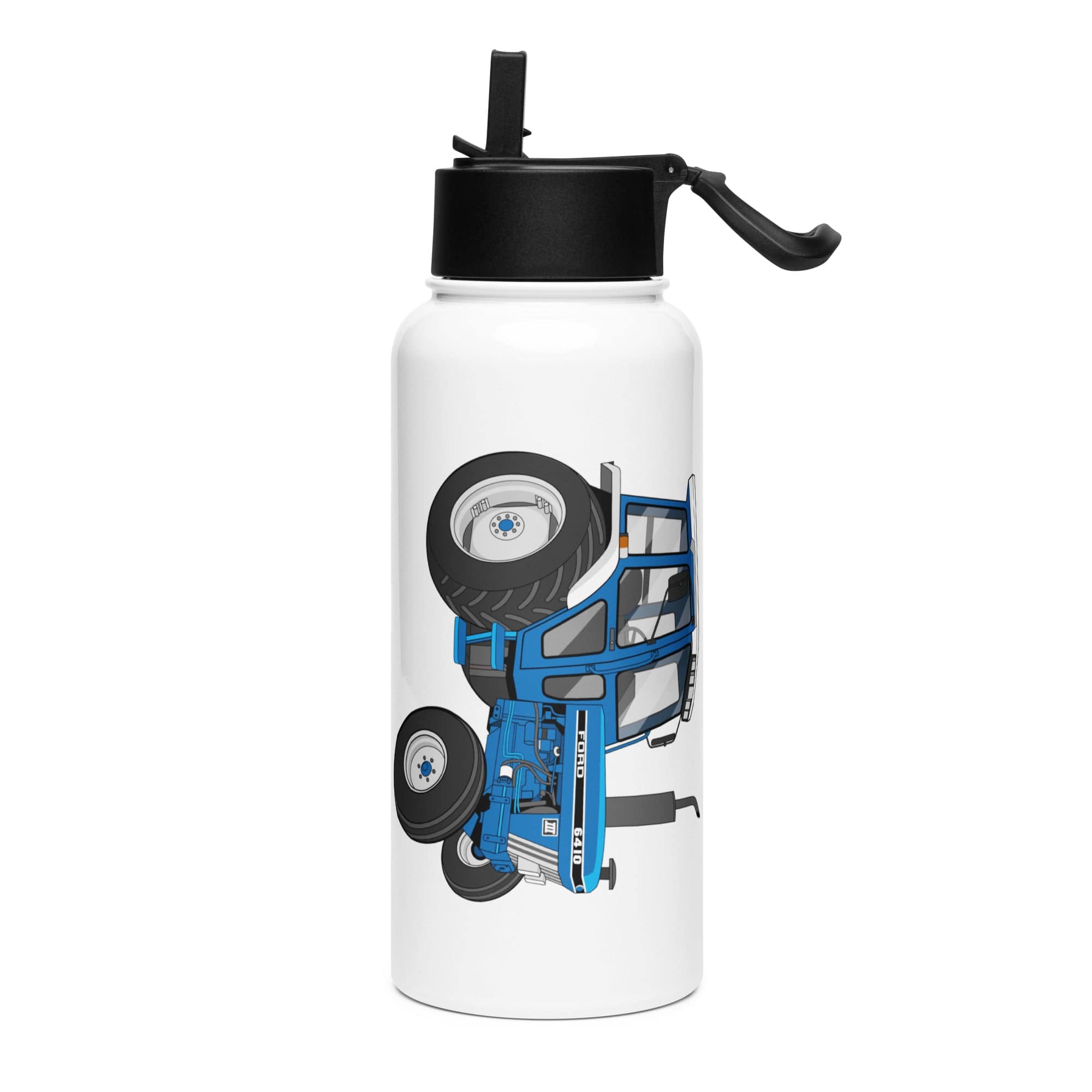 The Tractor Mugs Store Ford 6410 2WD | Stainless Steel Water Bottle Quality Farmers Merch
