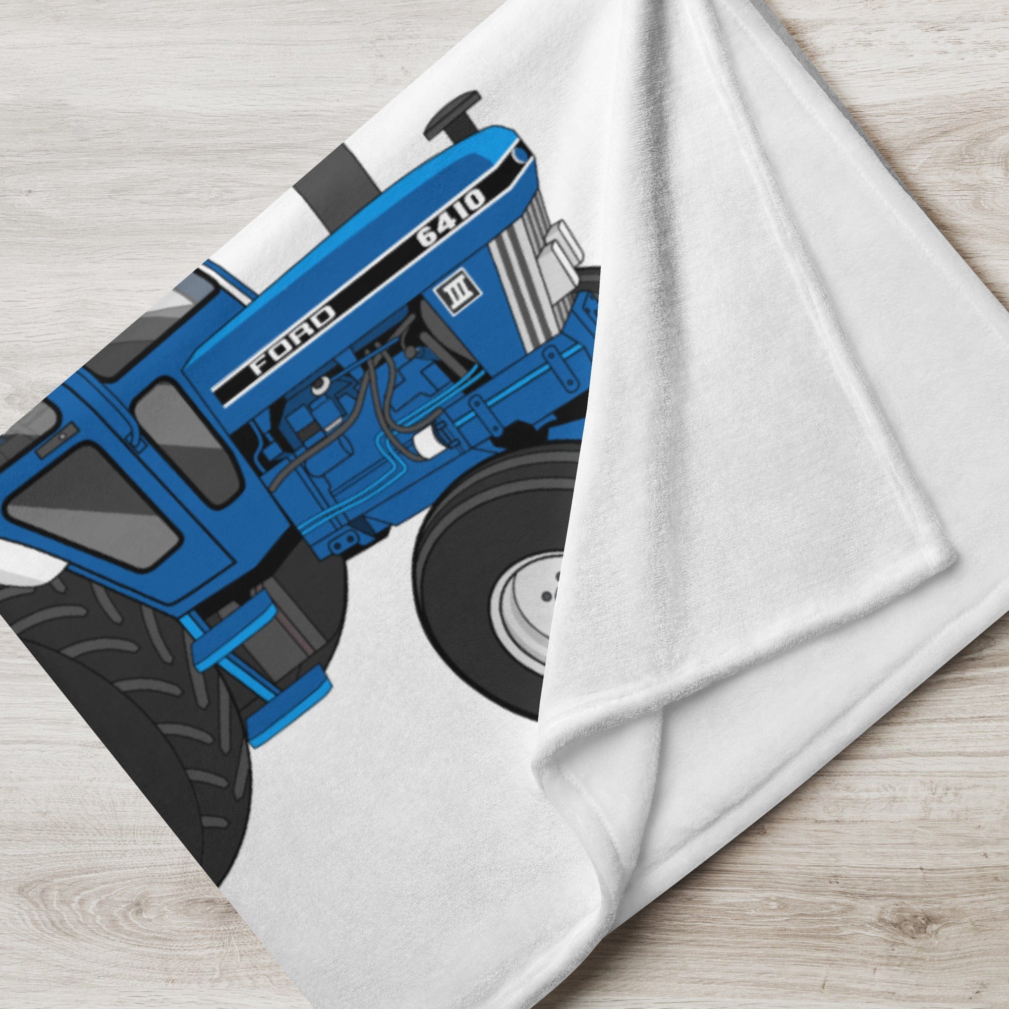 The Tractor Mugs Store Ford 6410 2WD | Throw Blanket Quality Farmers Merch