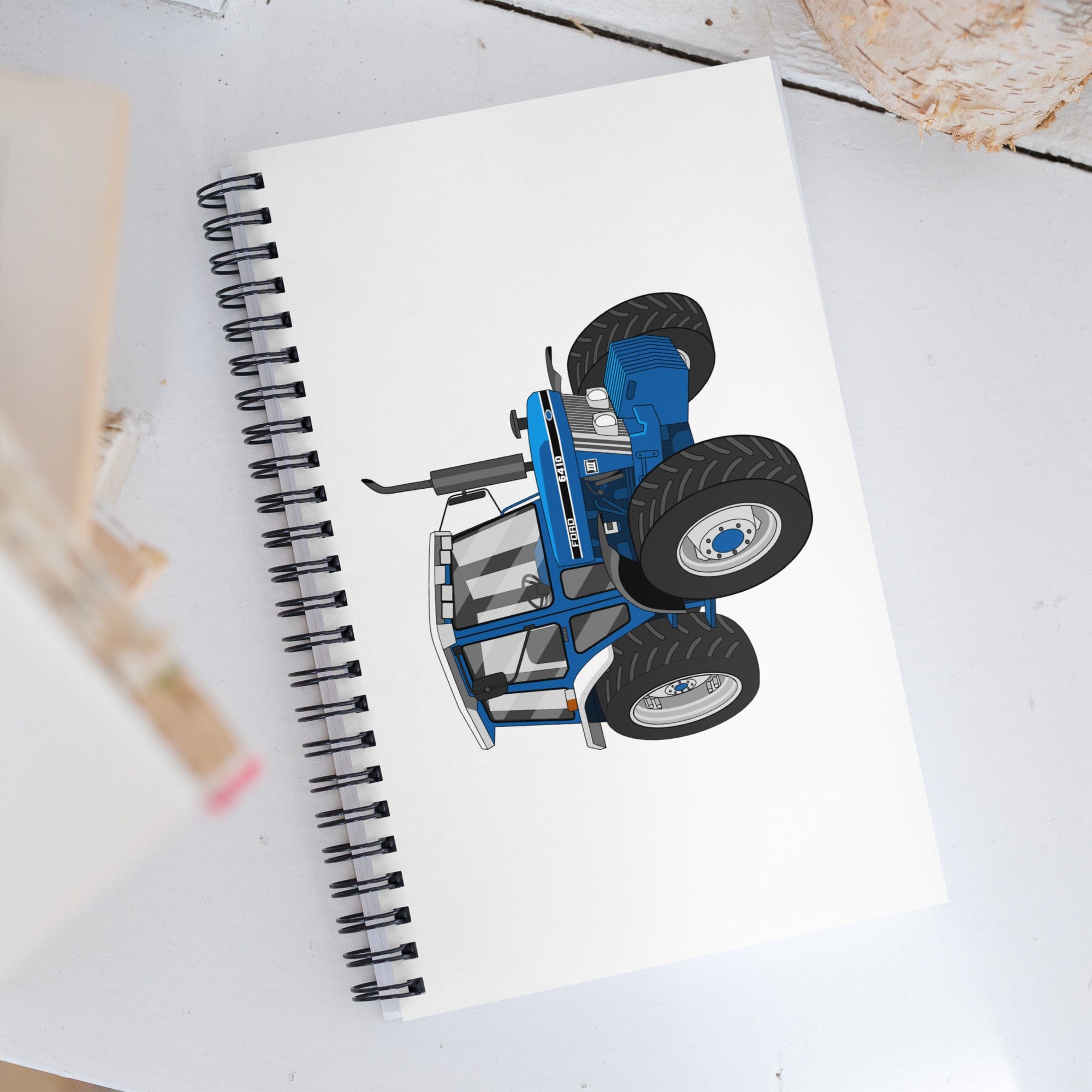 The Tractor Mugs Store Ford 6410 4WD | Spiral notebook Quality Farmers Merch
