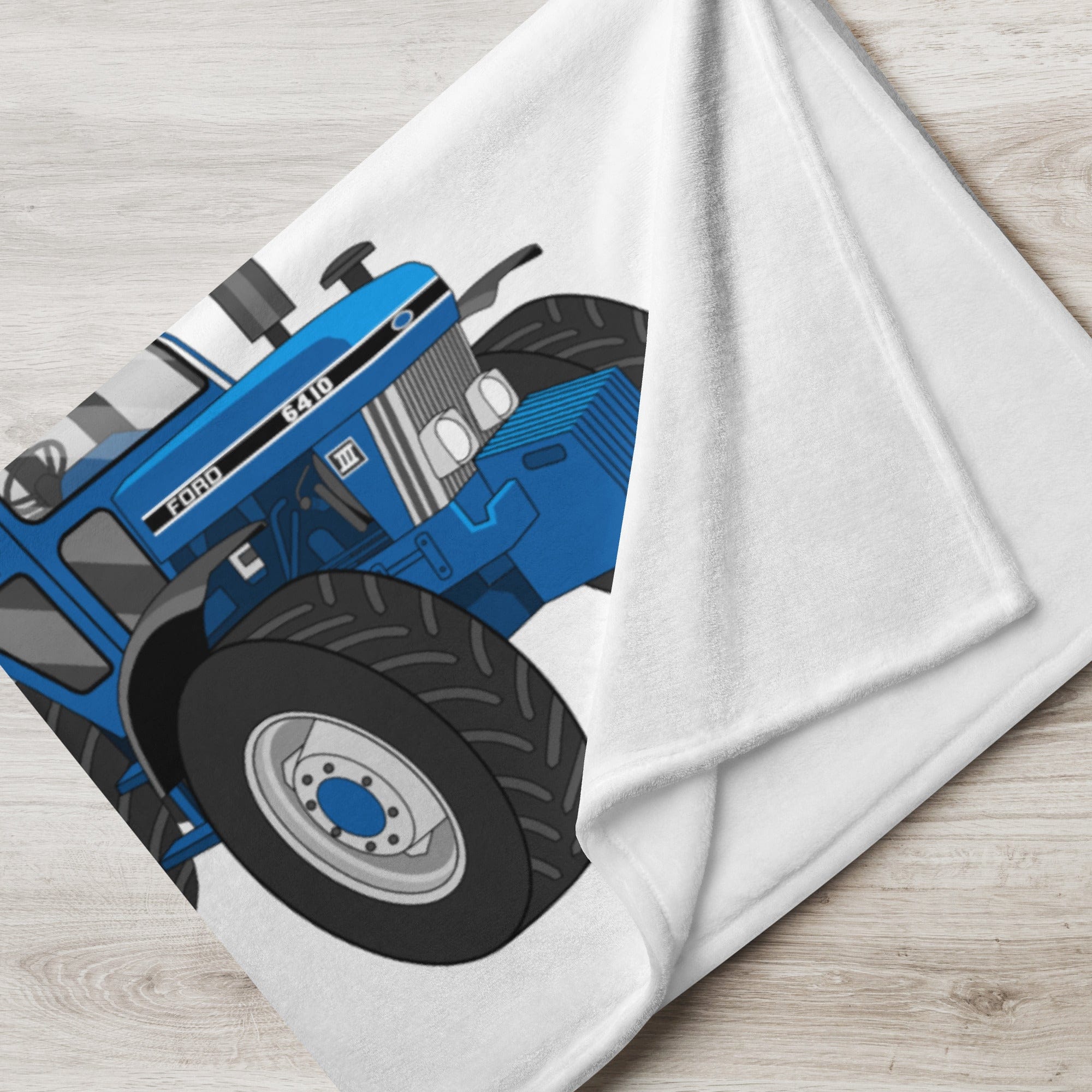 The Tractor Mugs Store Ford 6410 4WD | Throw Blanket Quality Farmers Merch