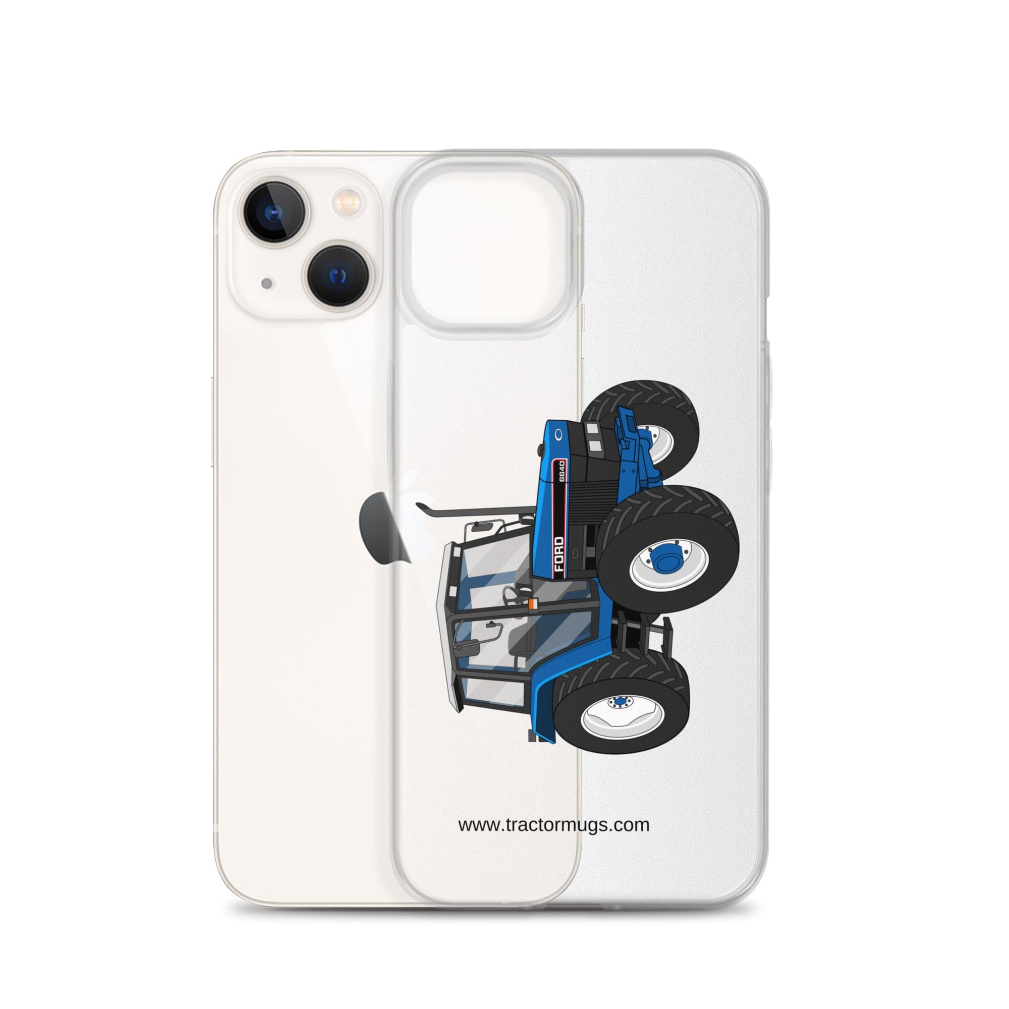 The Tractor Mugs Store Ford 6640 SE 4WD | Clear Case for iPhone® Quality Farmers Merch