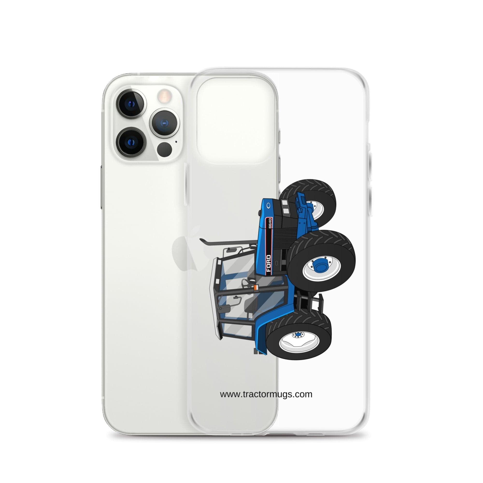 The Tractor Mugs Store Ford 6640 SE 4WD | Clear Case for iPhone® Quality Farmers Merch
