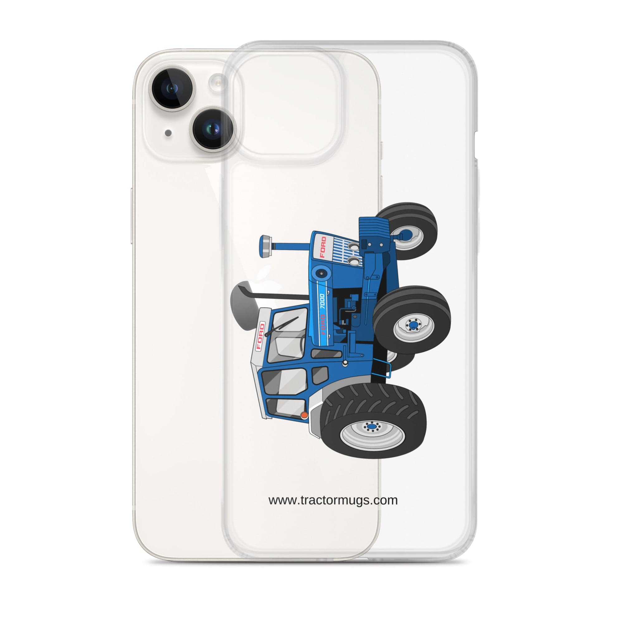 The Tractor Mugs Store Ford 7000 | Clear Case for iPhone® Quality Farmers Merch
