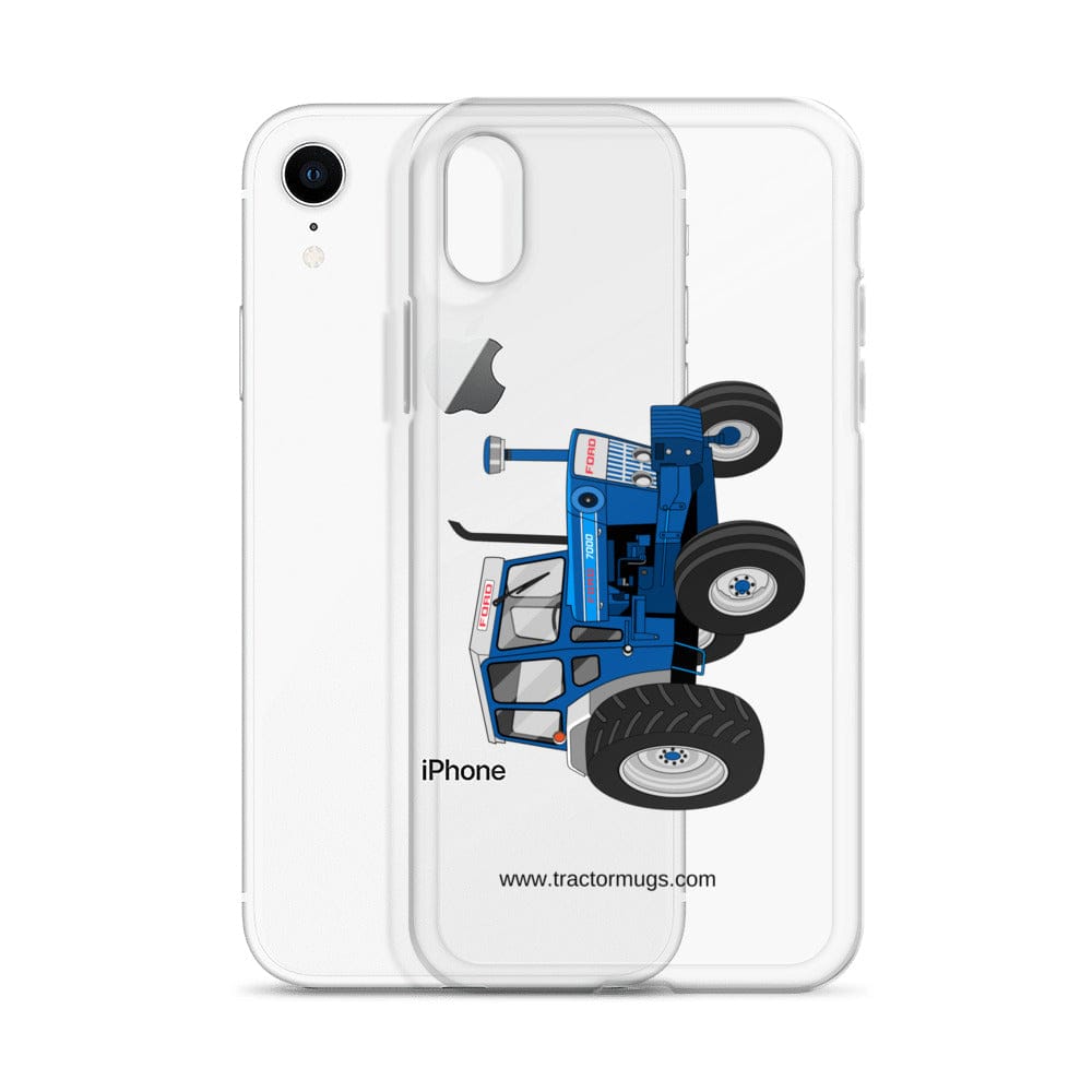 The Tractor Mugs Store Ford 7000 | Clear Case for iPhone® Quality Farmers Merch