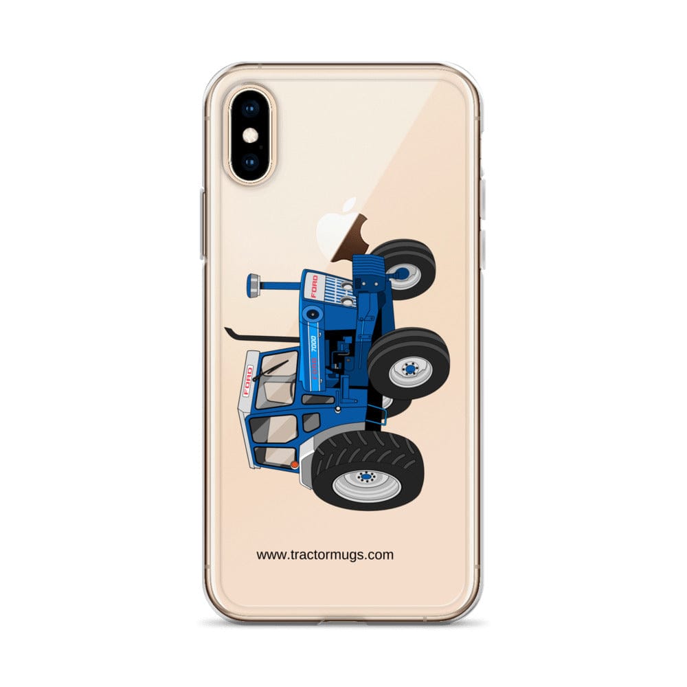 The Tractor Mugs Store Ford 7000 | Clear Case for iPhone® Quality Farmers Merch