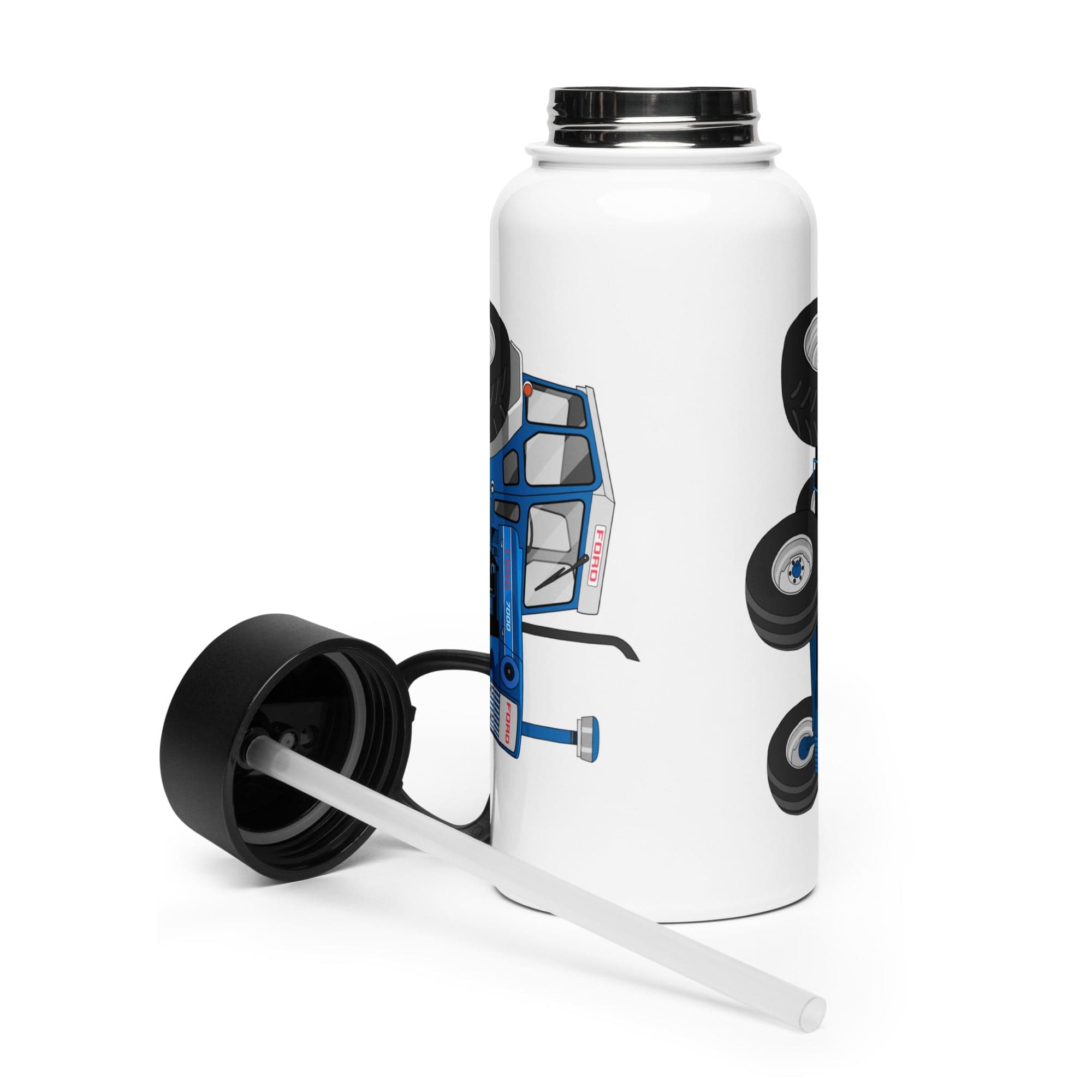 The Tractor Mugs Store Ford 7000 | Stainless Steel Water Bottle Quality Farmers Merch