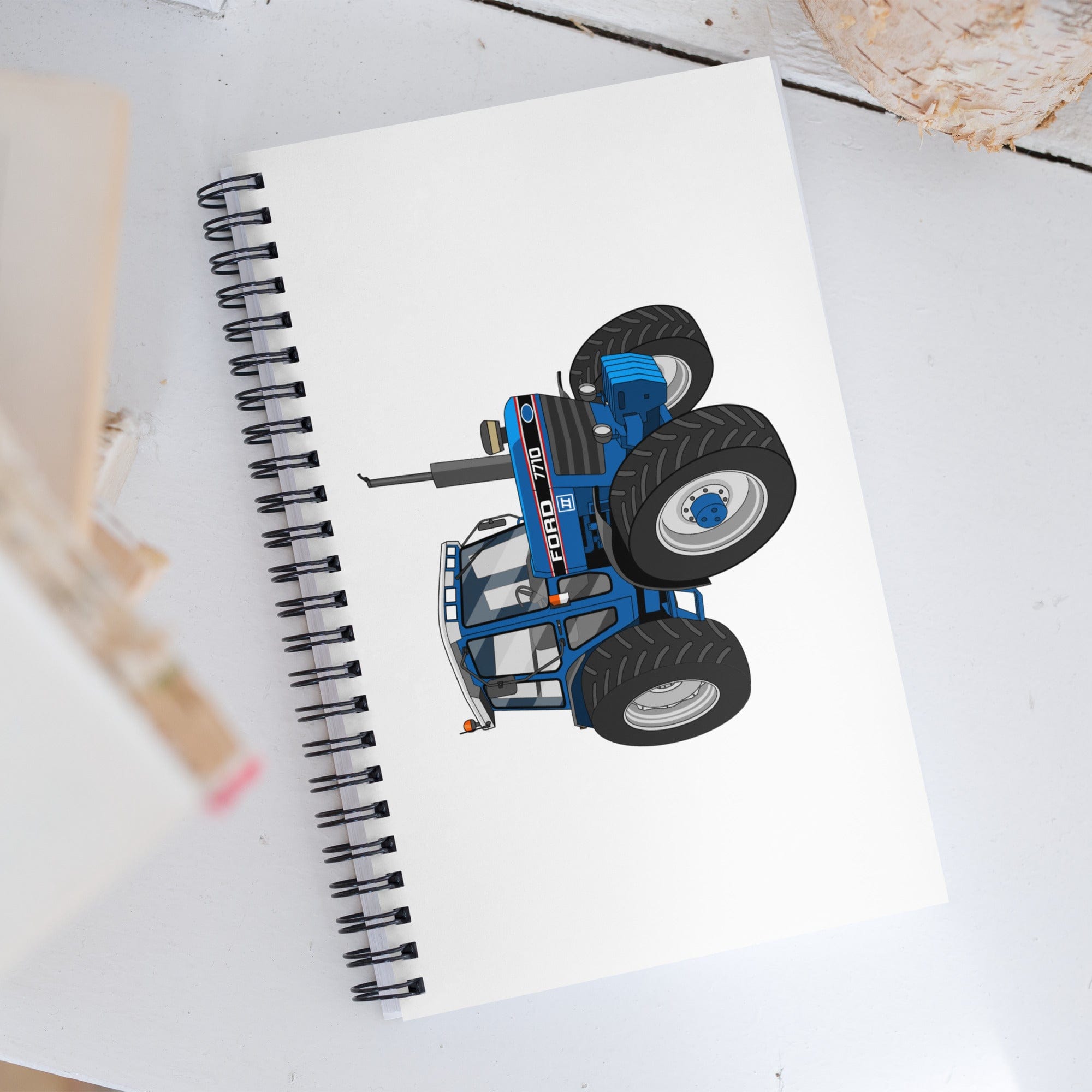 The Tractor Mugs Store Ford 7710 | Spiral notebook Quality Farmers Merch