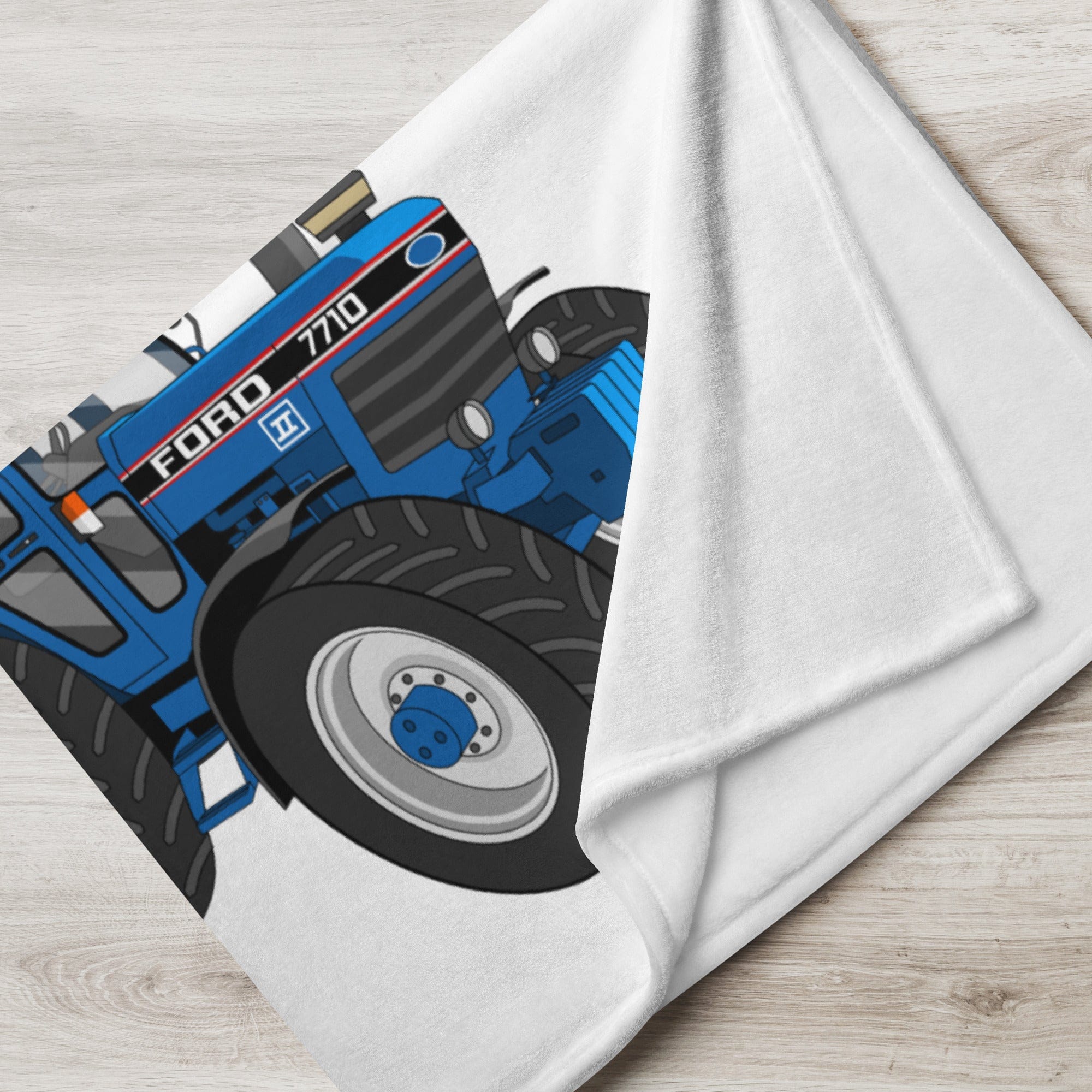 The Tractor Mugs Store Ford 7710 | Throw Blanket Quality Farmers Merch